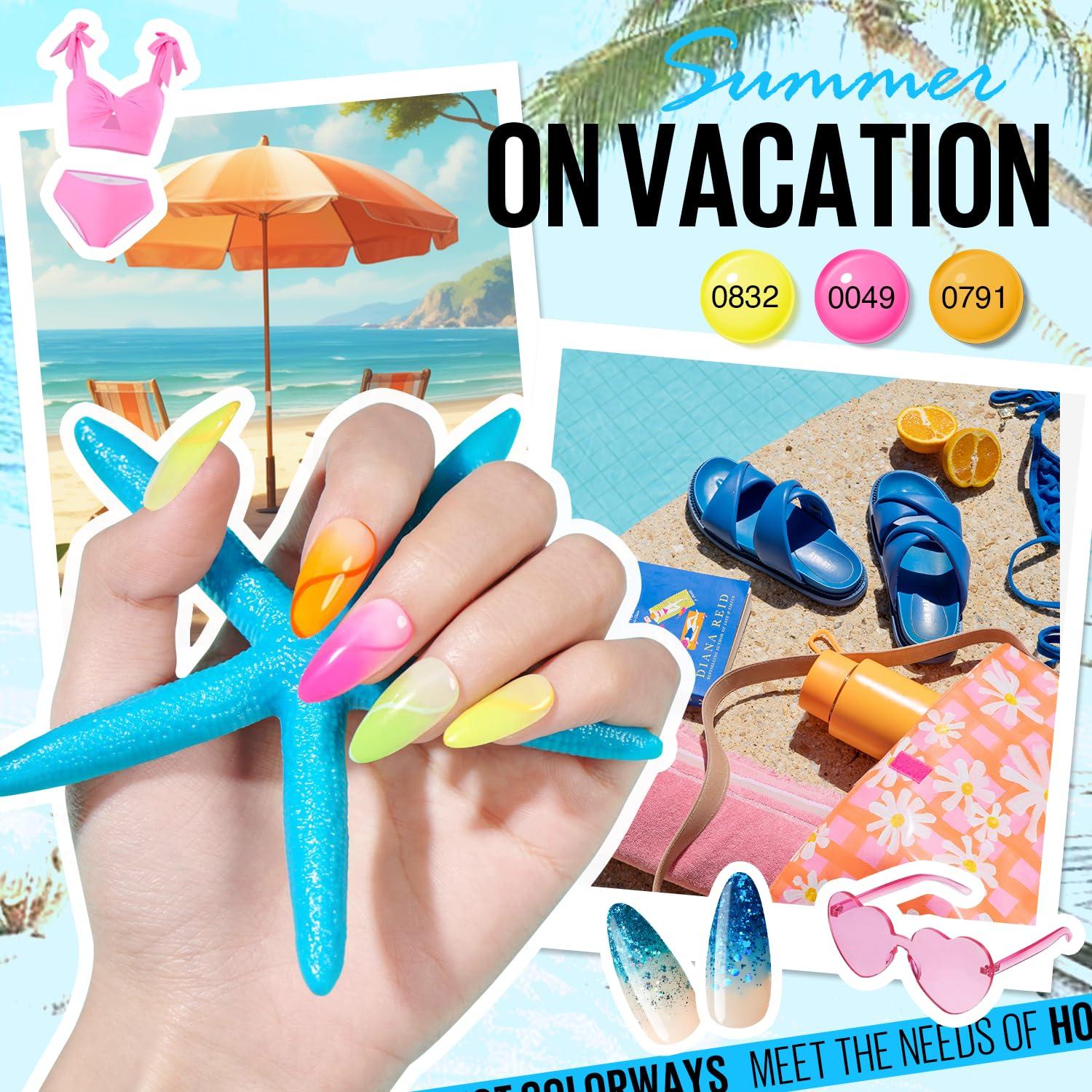 Kit de Esmalte de Uñas en Gel MEFA 42 Colores 59 Piezas