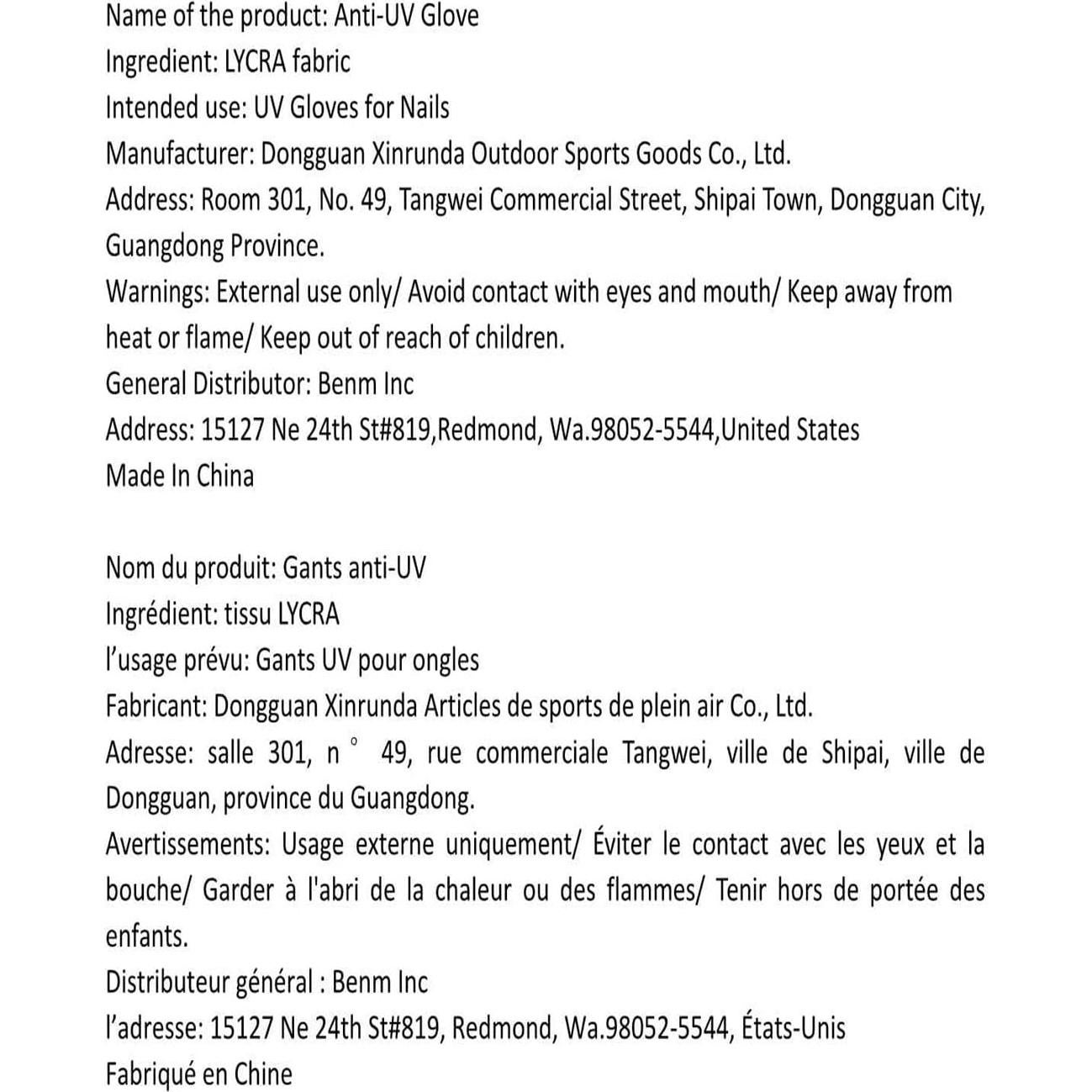 Guantes UV Modelones Rosa UPF99+ para Manicura de Gel