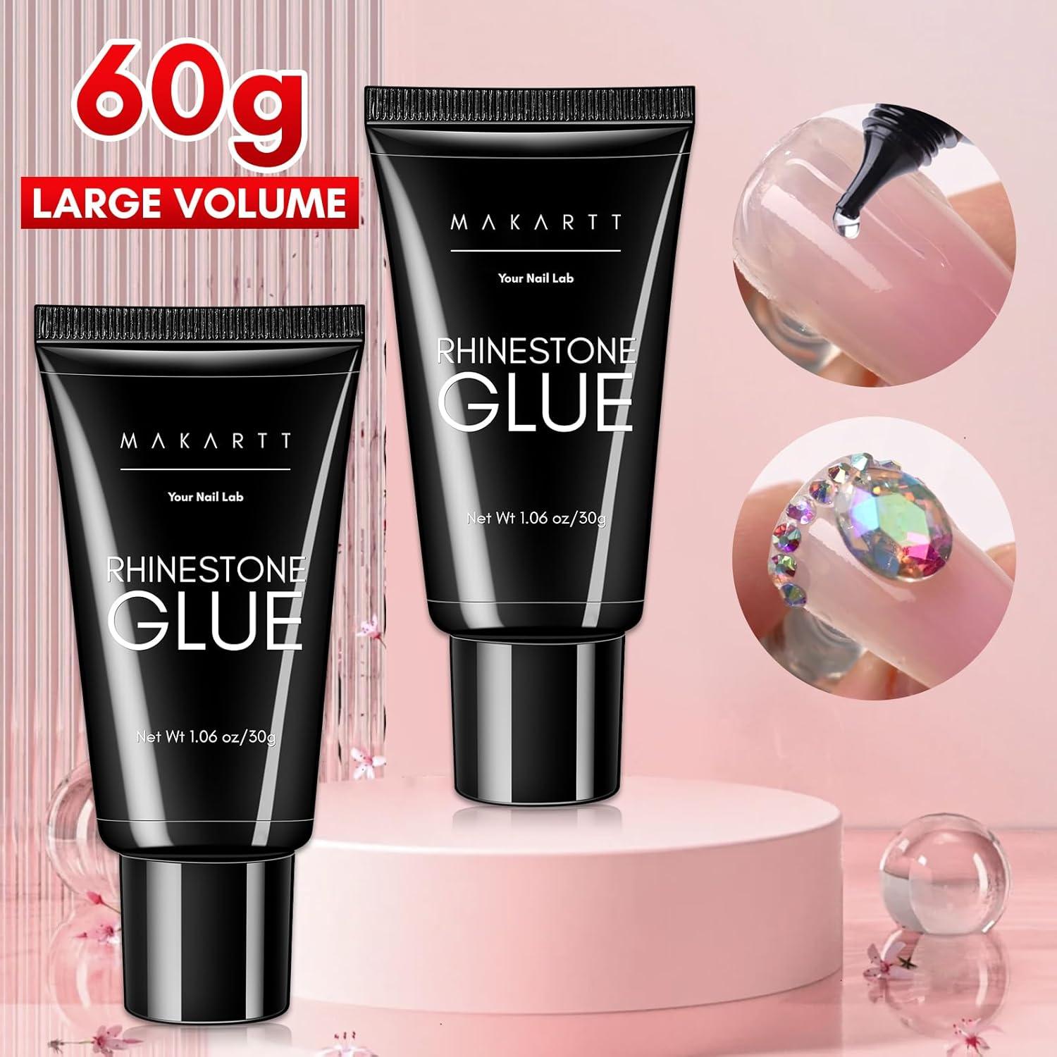 Pegamento para Rhinestones Makartt 60ml Gel Ultra Fuerte