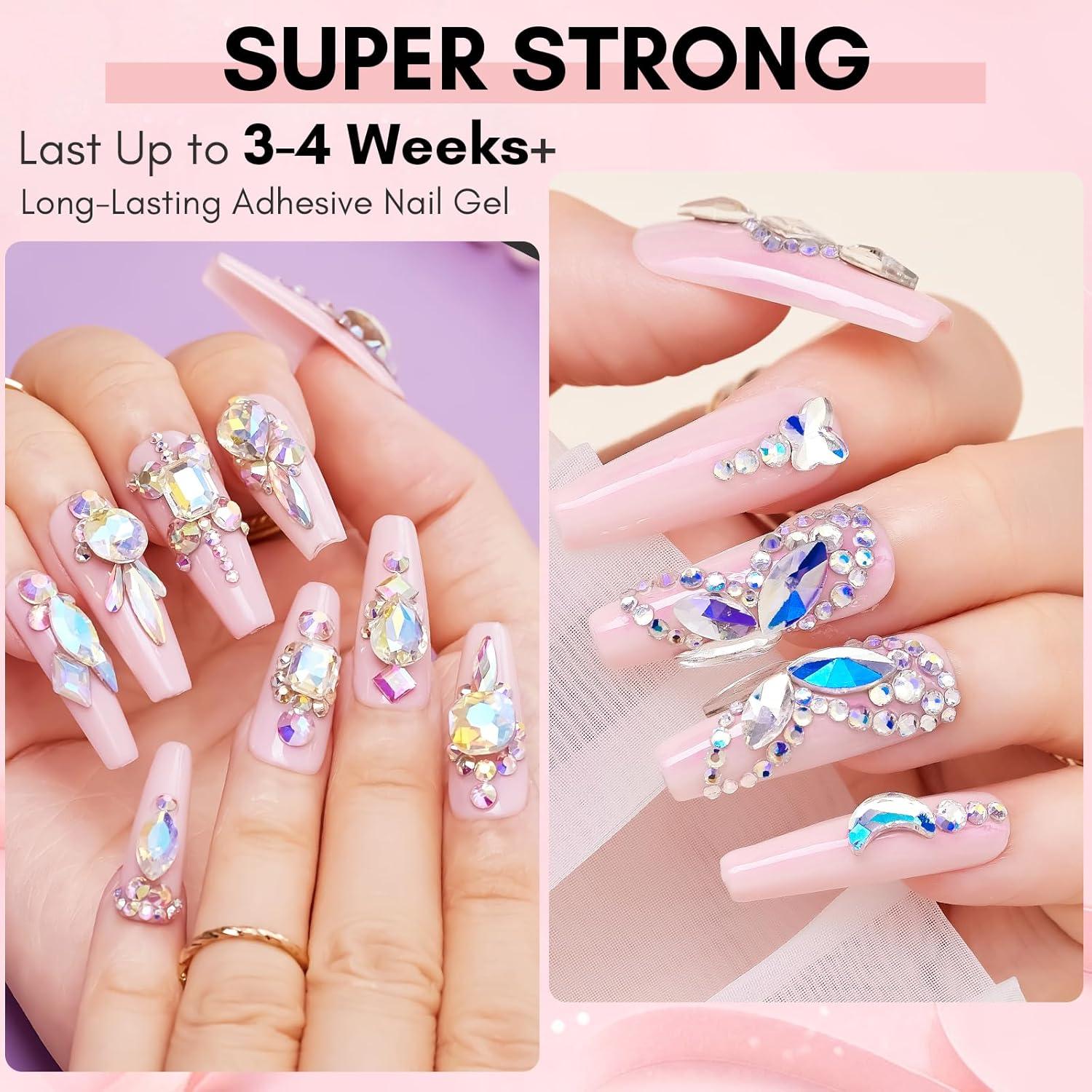 Pegamento para Rhinestones Makartt 60ml Gel Ultra Fuerte