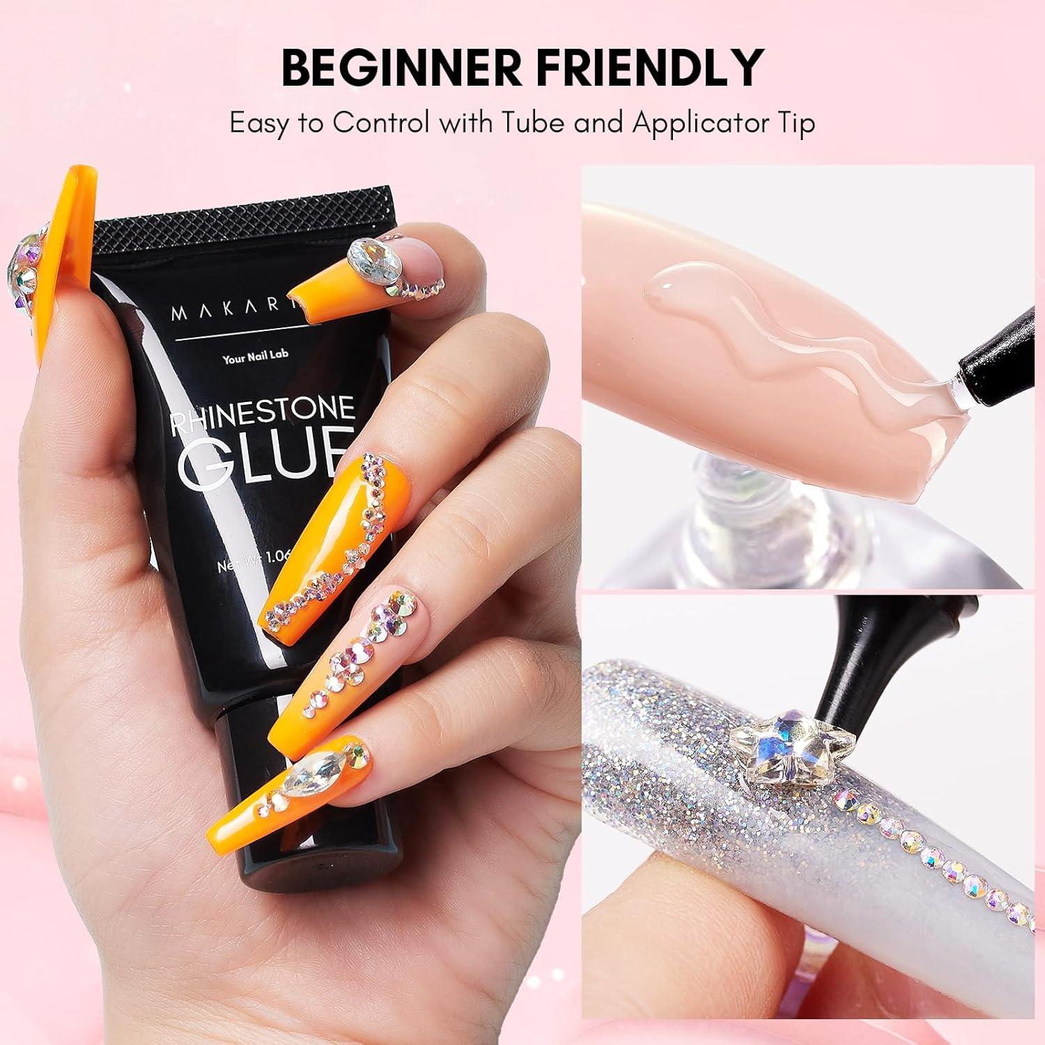 Pegamento para Rhinestones Makartt 60ml Gel Ultra Fuerte