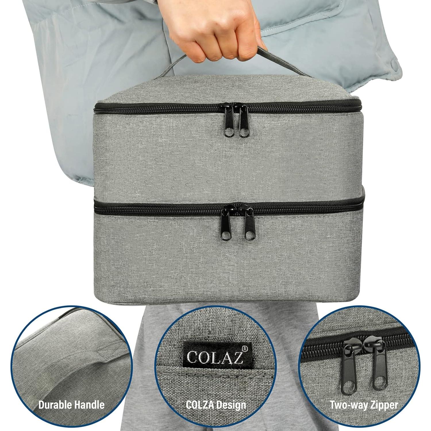 Bolsa Organizadora de Esmalte de Uñas LIVEBAY - 30 Botellas, Gris