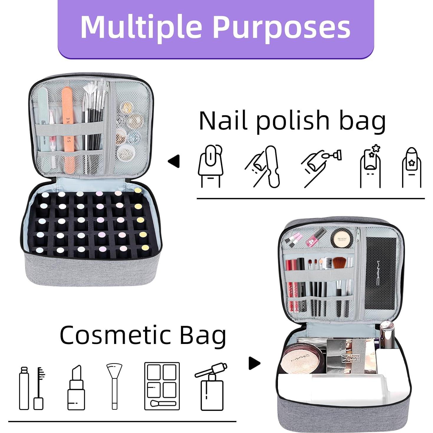 Organizador de Esmalte de Uñas ALSLEA 30 Botellas Gris