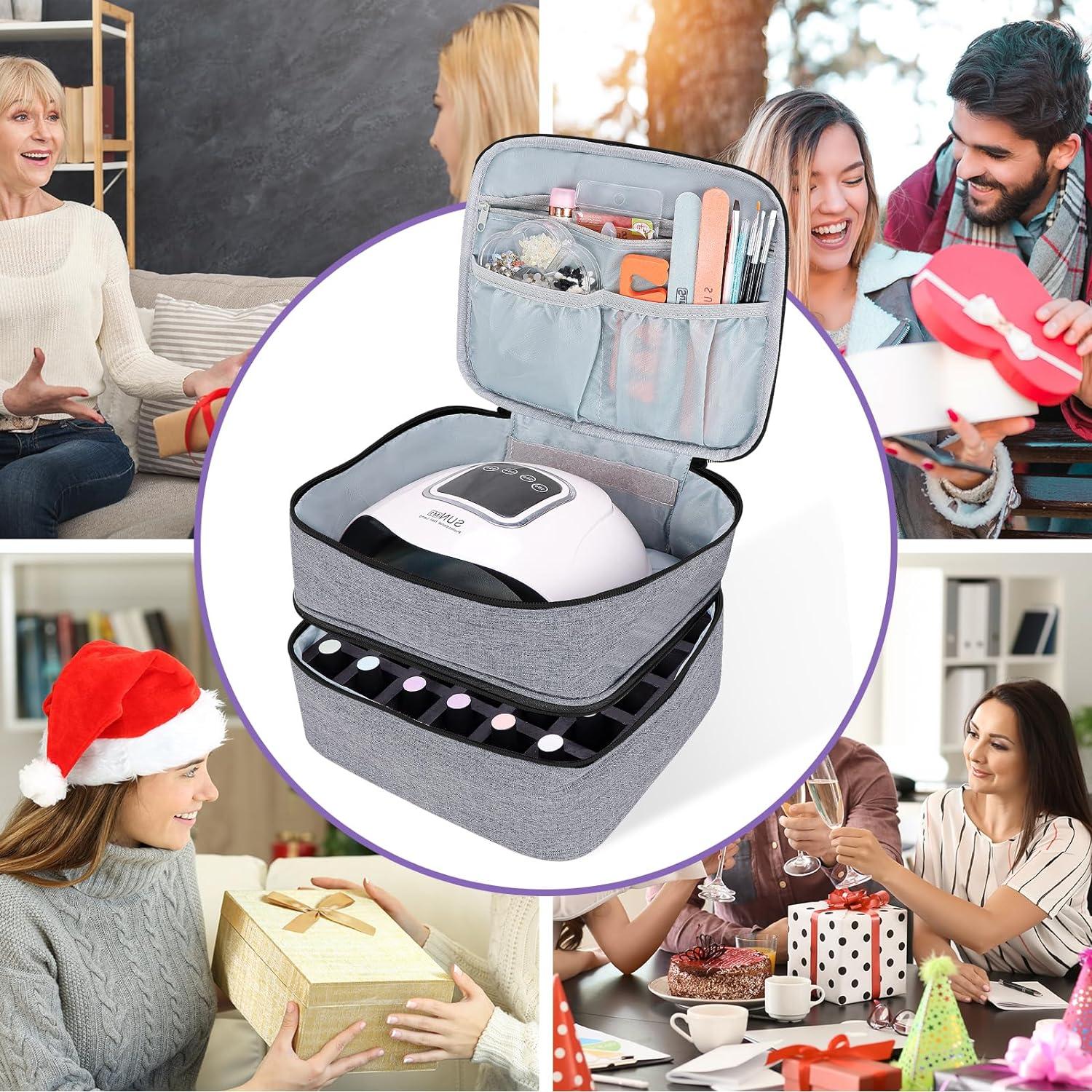 Organizador de Esmalte de Uñas ALSLEA 30 Botellas Gris