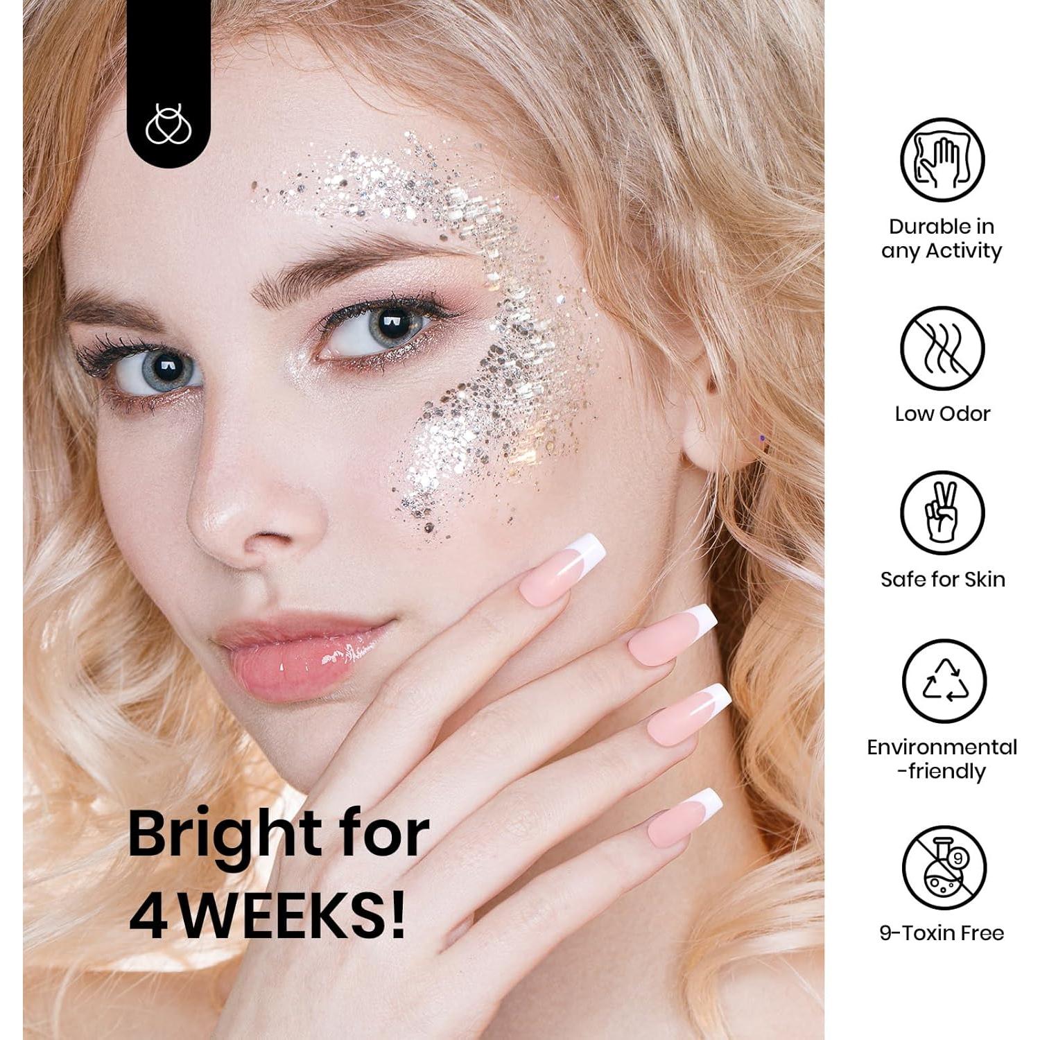 Esmalte de Uñas en Gel Blanco Beetles 15ml para Manicura