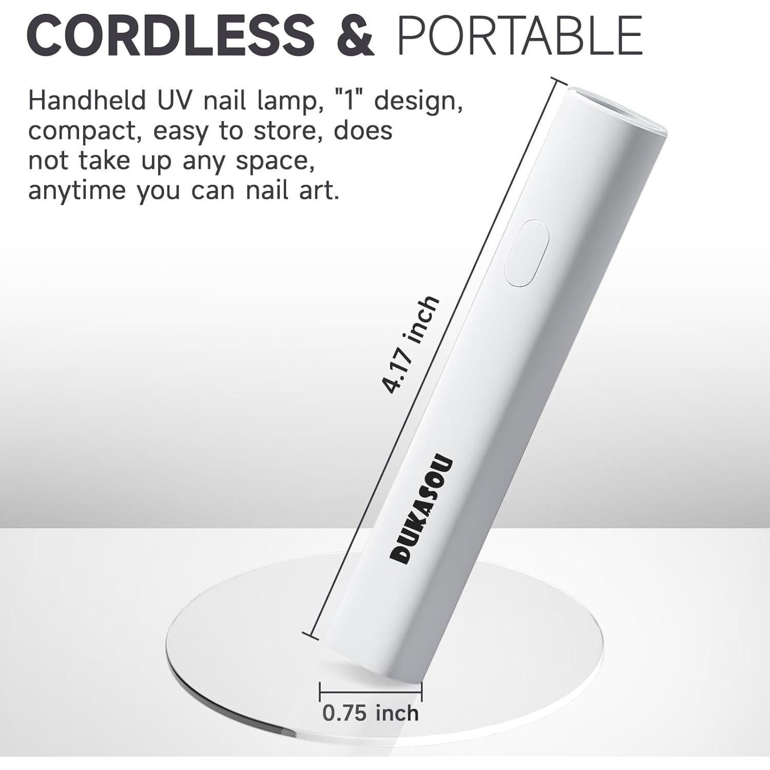 Luz UV de Mano Dukasou para Uñas de Gel, Secador Portátil