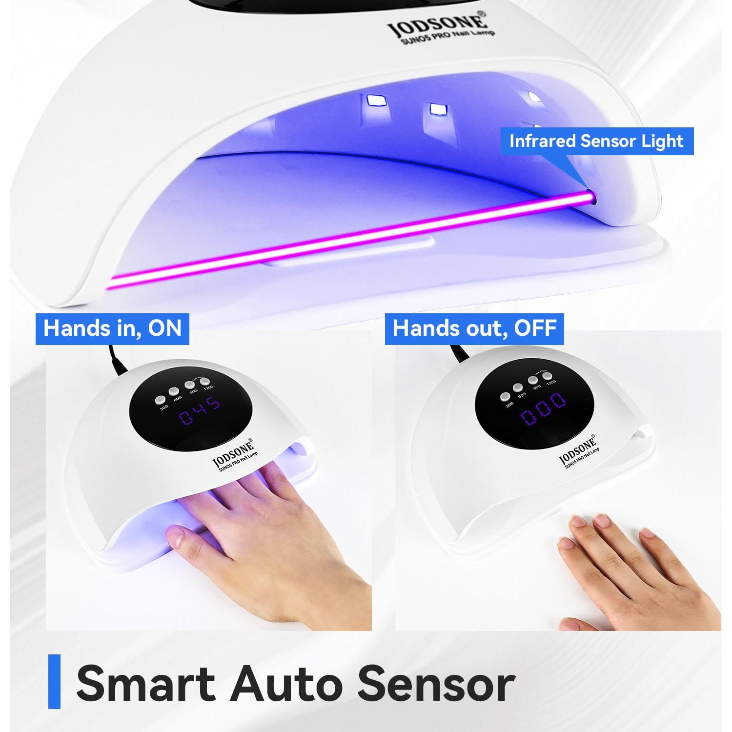 Lámpara UV LED para Uñas JODSONE Profesional 4 Temporizadores