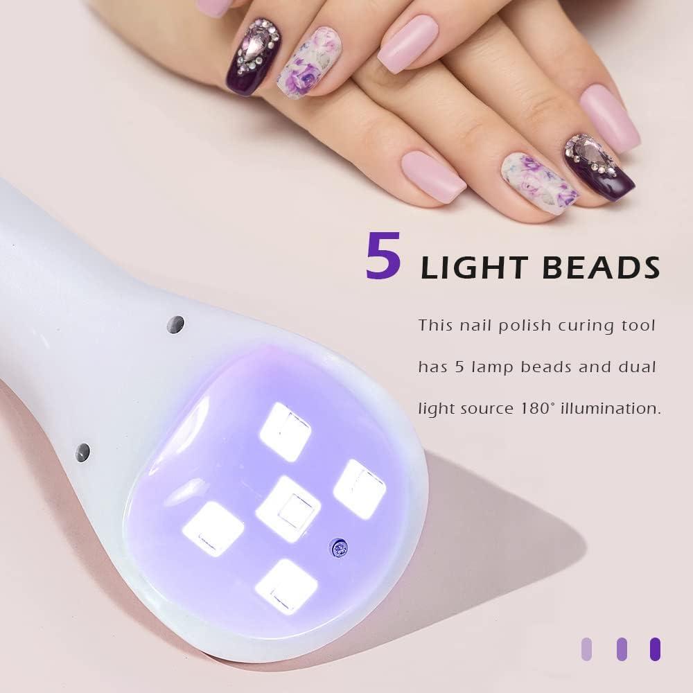 Lámpara UV LED Mini Portátil SMALLSHS para Uñas de Gel 18W
