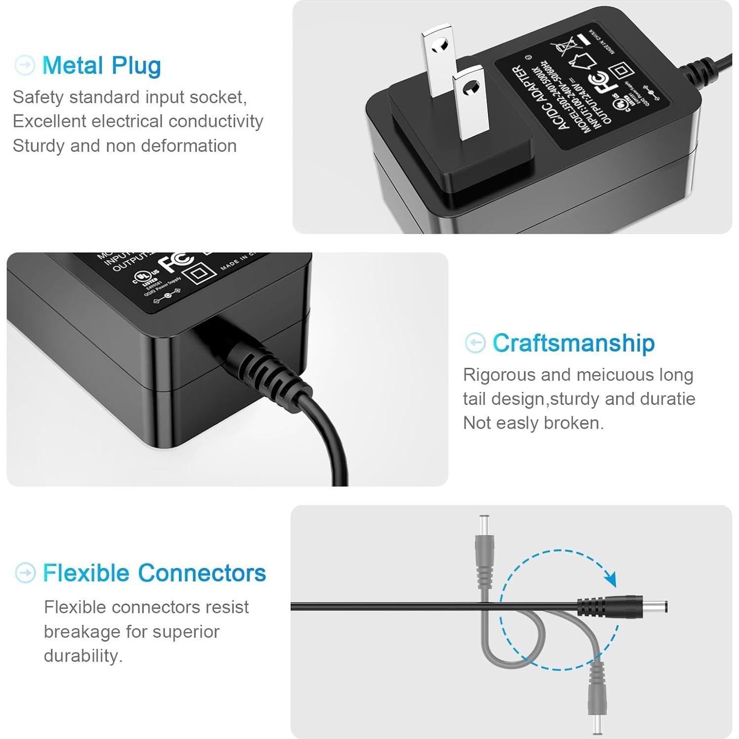 Fuente de Alimentación 24V Mareisa para Lámpara de Uñas SUNUV