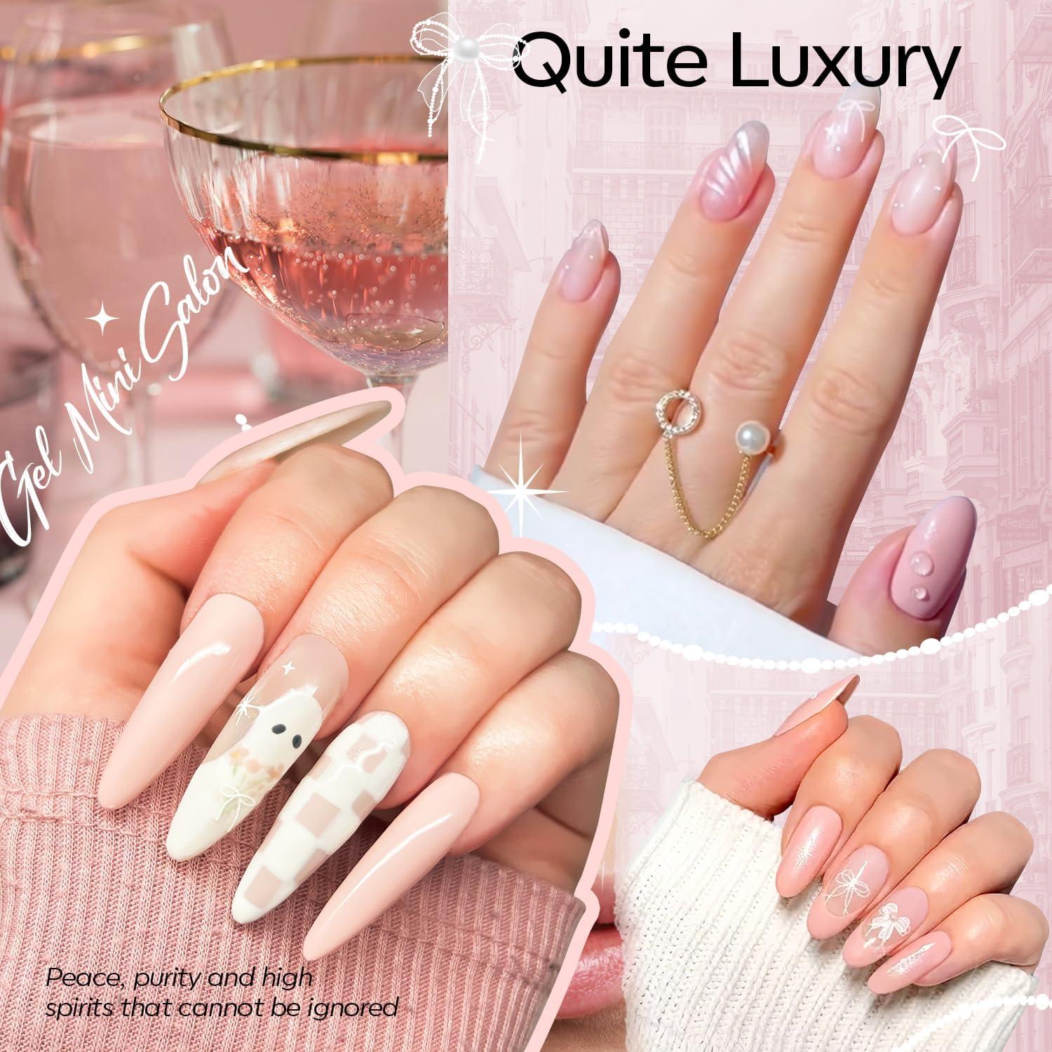 Kit de Esmalte de Uñas en Gel Modelones 4 Colores + Luz UV