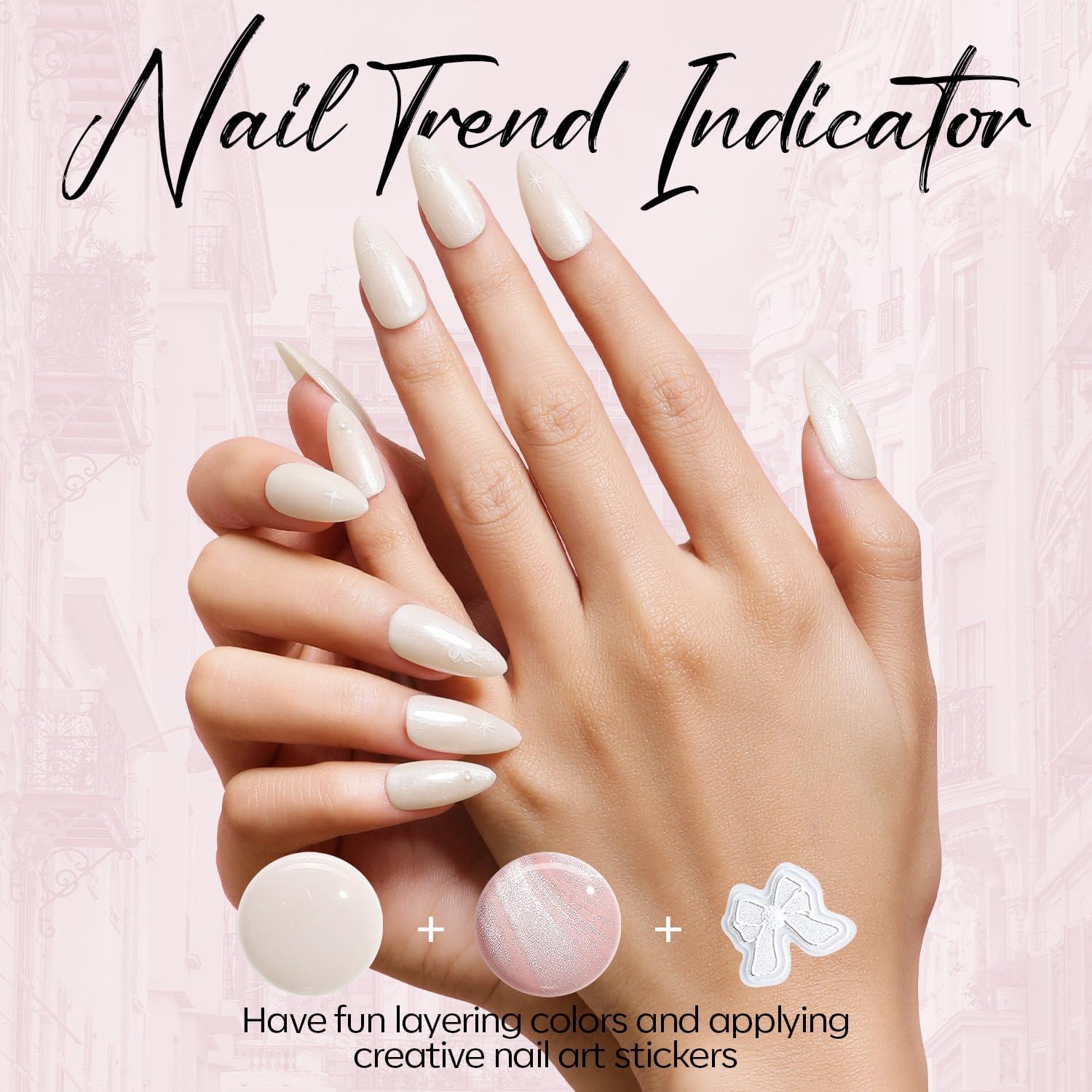 Kit de Esmalte de Uñas en Gel Modelones 4 Colores + Luz UV