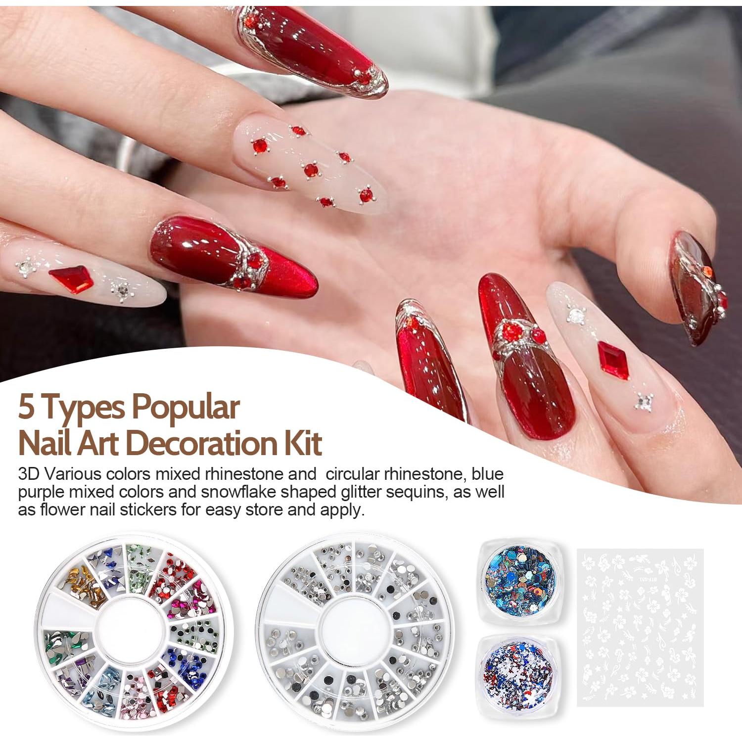 Kit de Esmalte de Uñas de Gel Lavender Violets 73 Pcs con Luz UV