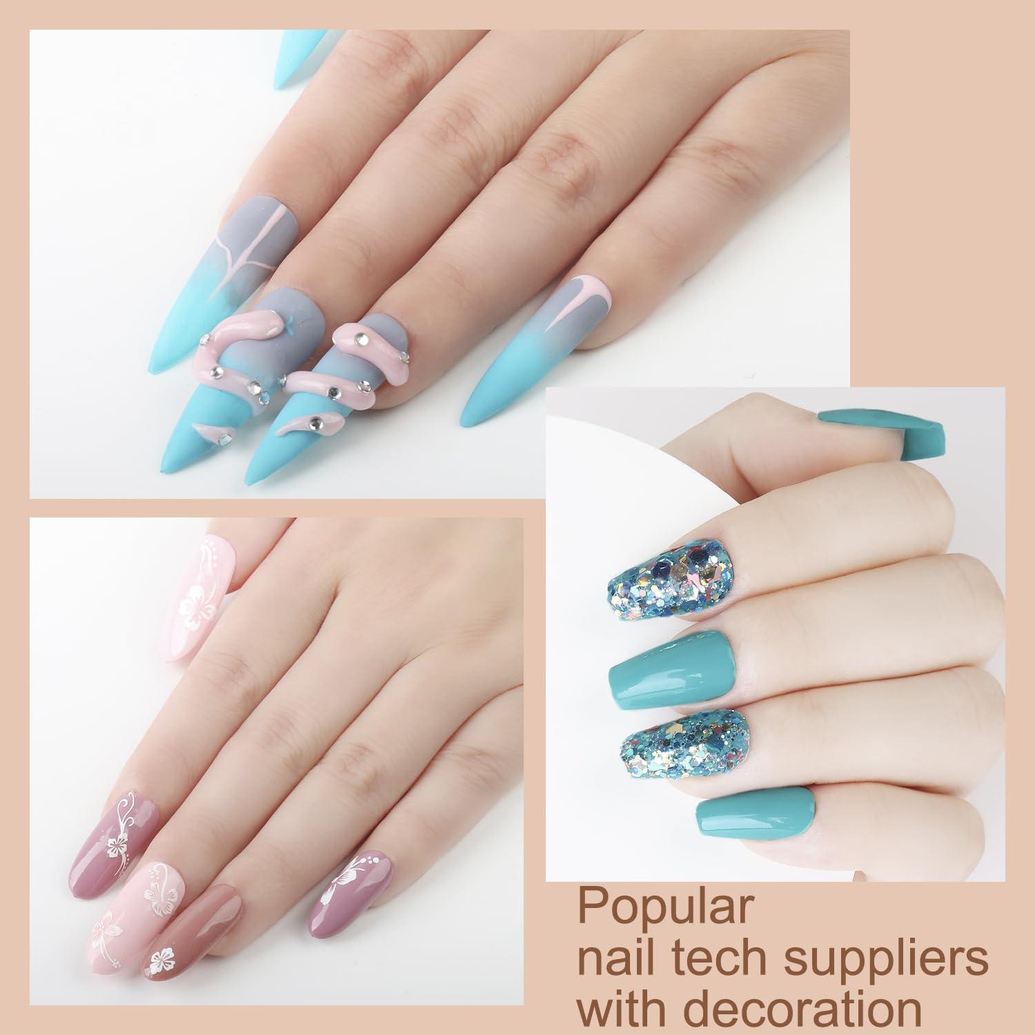 Kit de Esmalte de Uñas de Gel Lavender Violets 73 Pcs con Luz UV