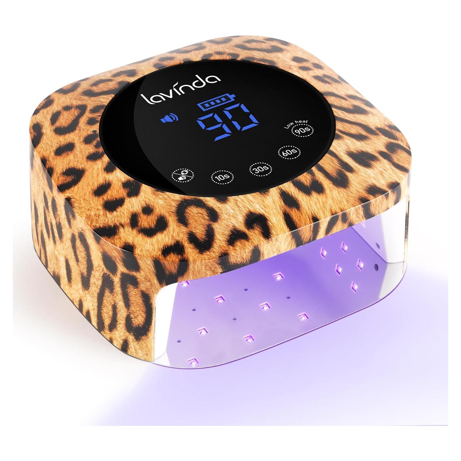 Lámpara LED UV Lavinda 54W Inalámbrica Leopardo 4 Temporizadores