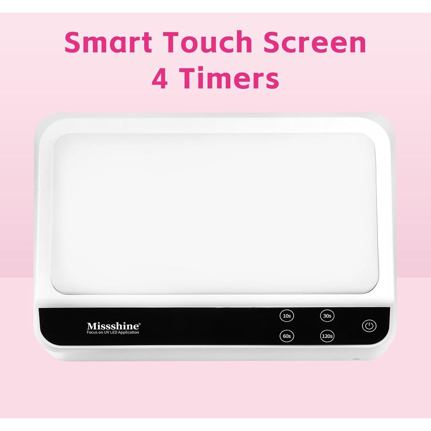 Lámpara de Uñas UV/LED Missshine 72W con 66 Perlas y Pantalla Táctil