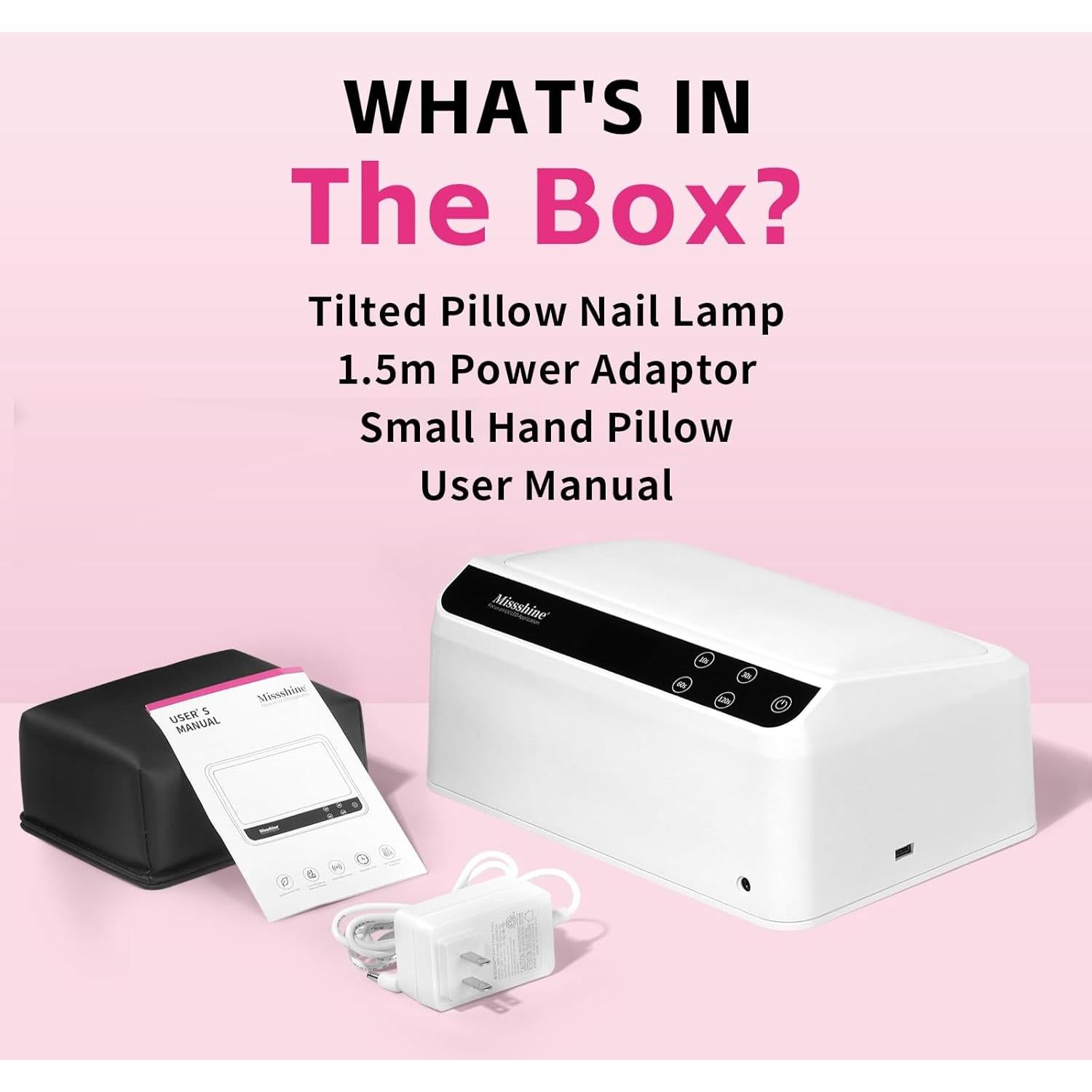 Lámpara de Uñas UV/LED Missshine 72W con 66 Perlas y Pantalla Táctil