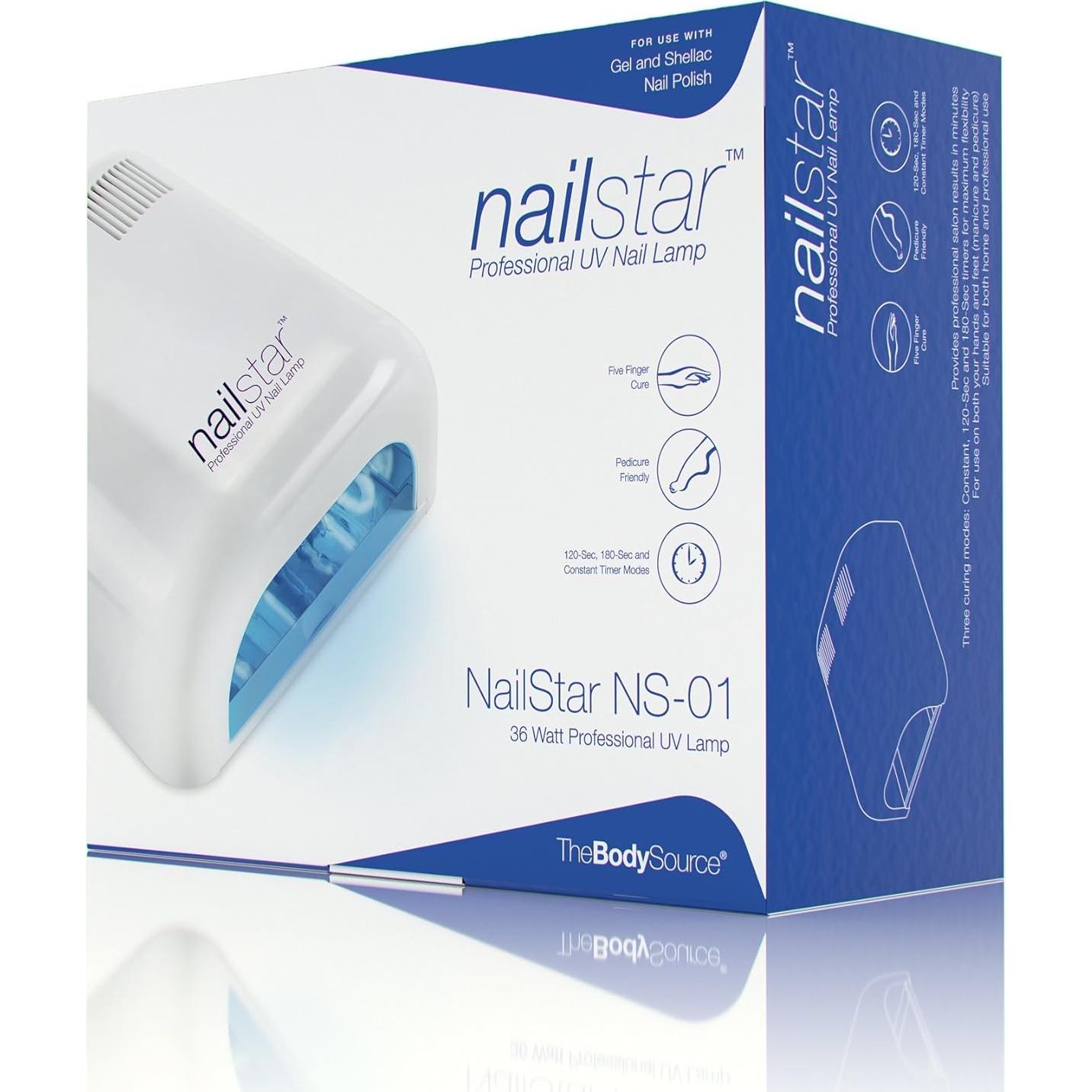 Secador de Uñas UV NailStar 36W con Temporizador 2 y 3 Minutos