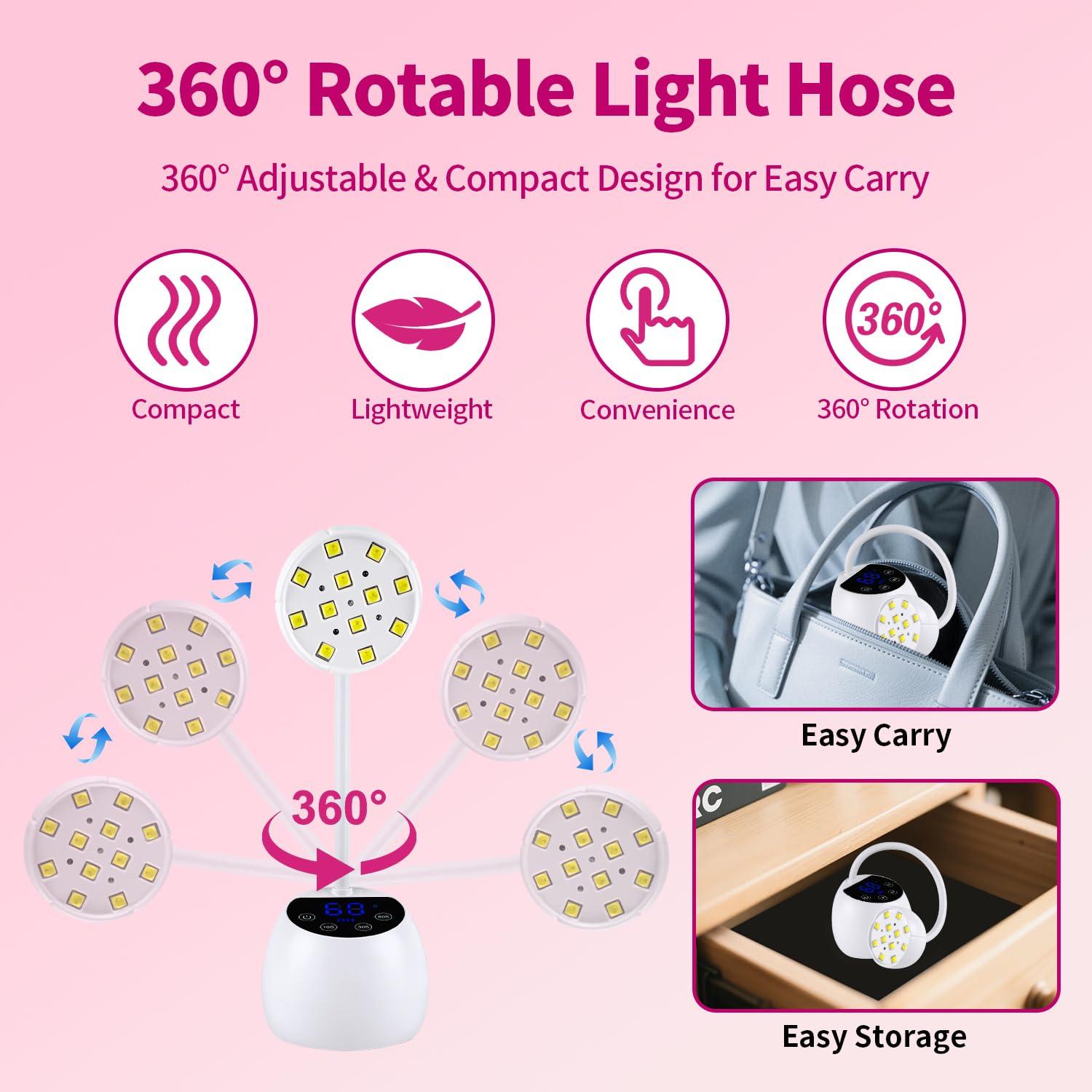 Lámpara UV para Uñas Kikugu M2 36W Inalámbrica con Temporizador