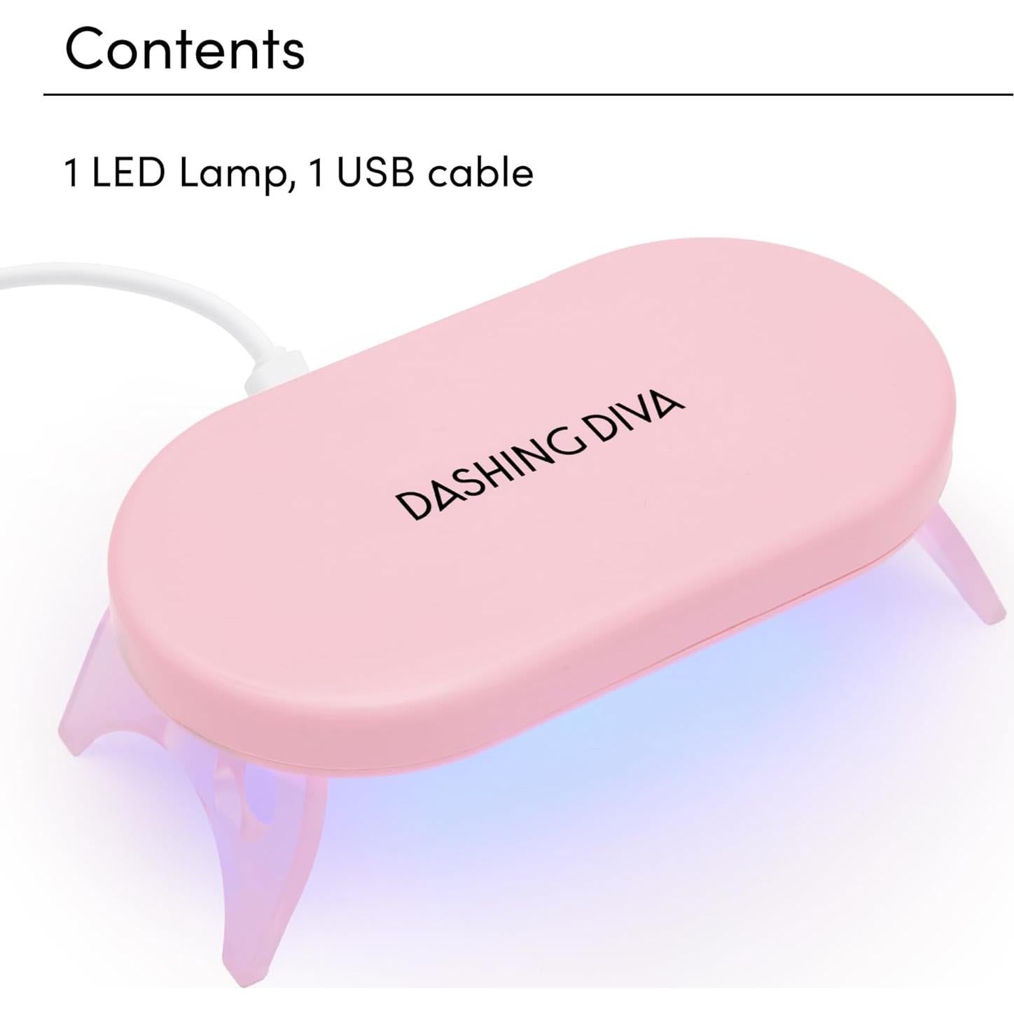 Lámpara de Uñas en Gel Dashing Diva One 10W Portátil USB-C
