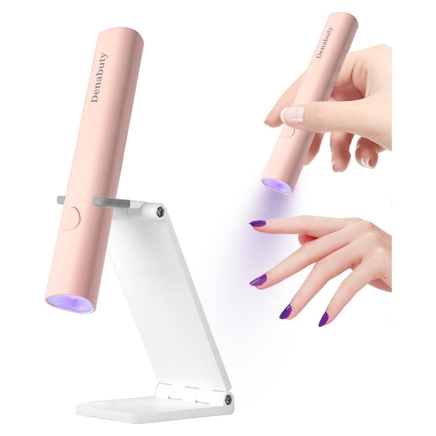 Luz UV para Uñas de Gel Denabuty Mini Portátil Rosa