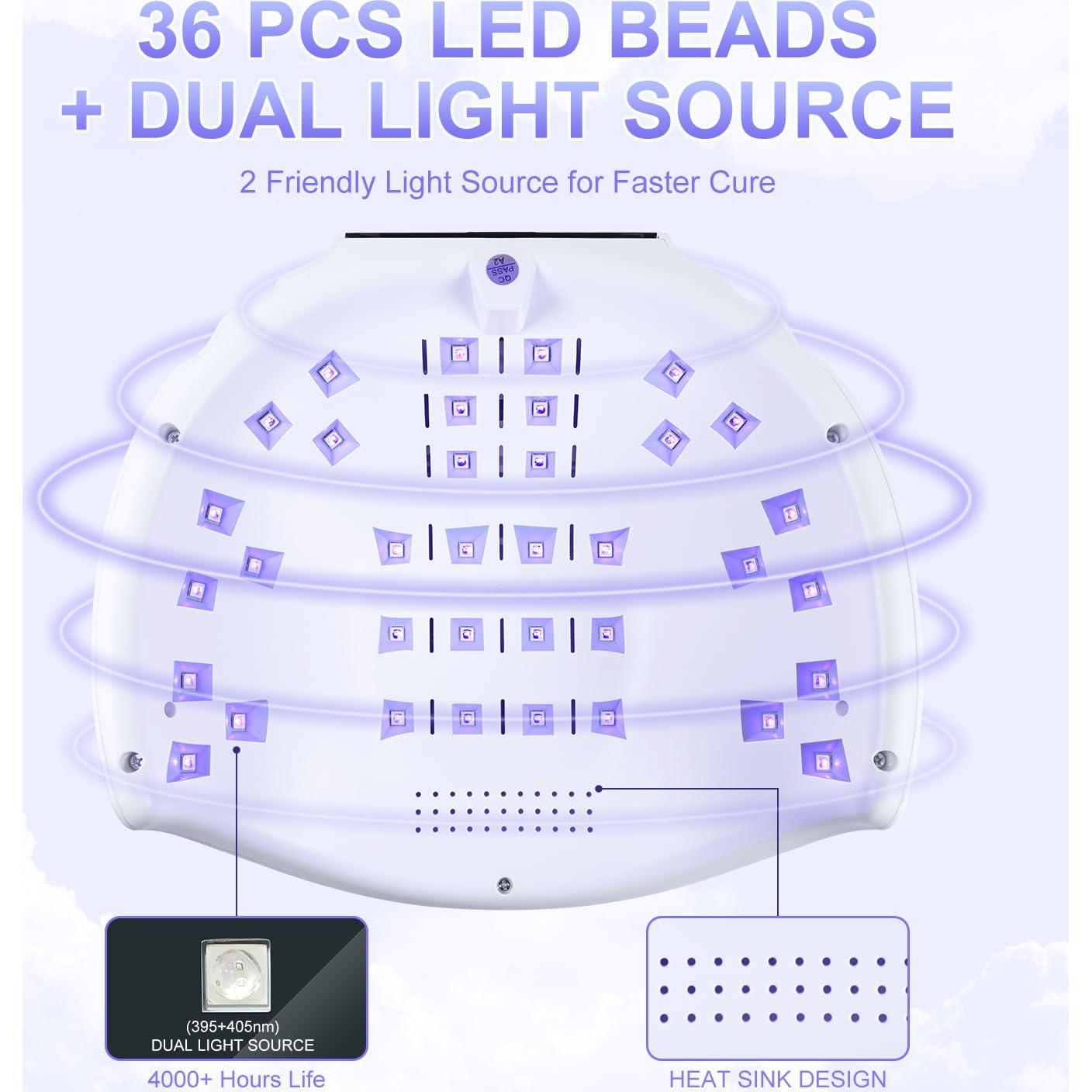 Lámpara de Uñas Inalámbrica NXJ INFILILA 268W UV Recargable