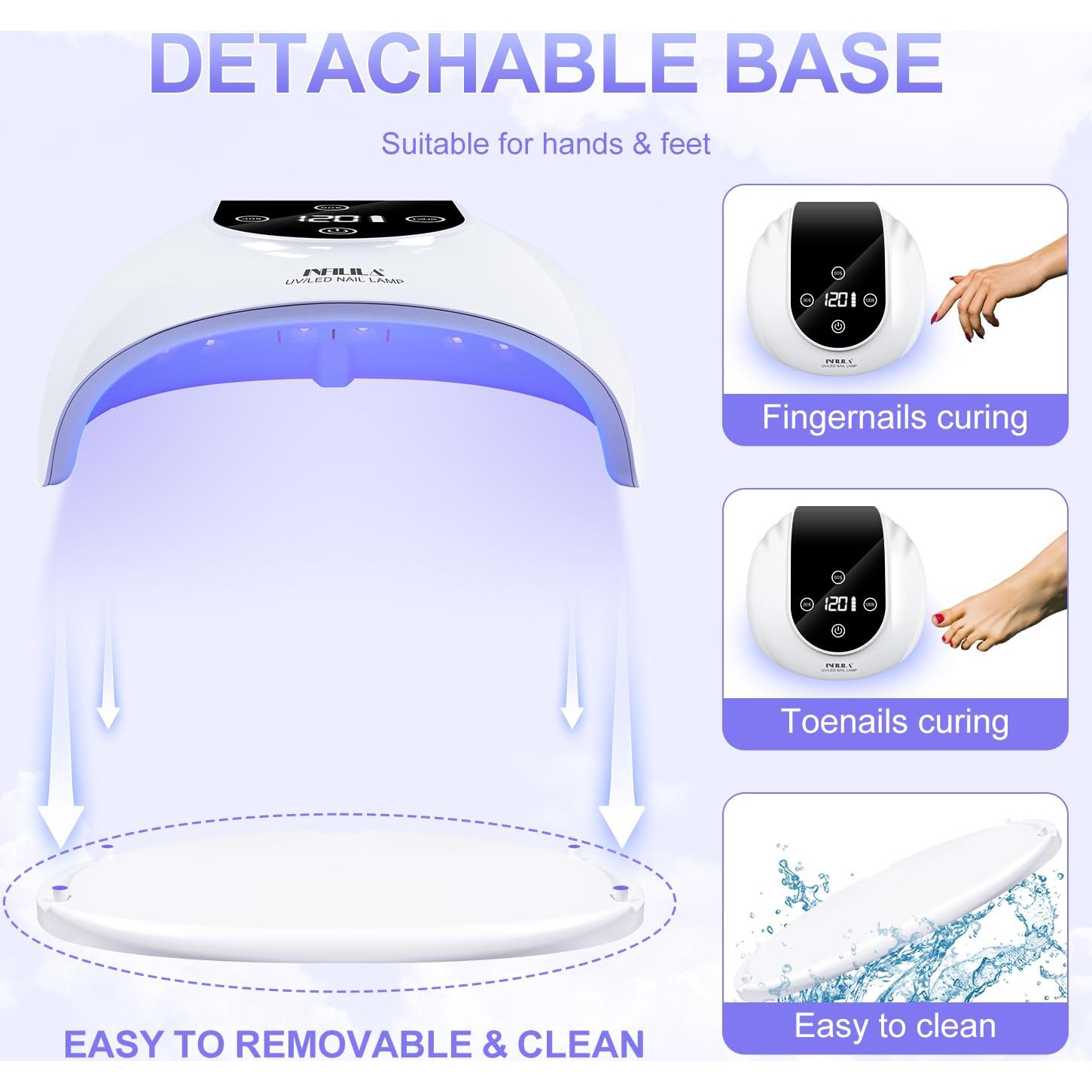 Lámpara de Uñas Inalámbrica NXJ INFILILA 268W UV Recargable