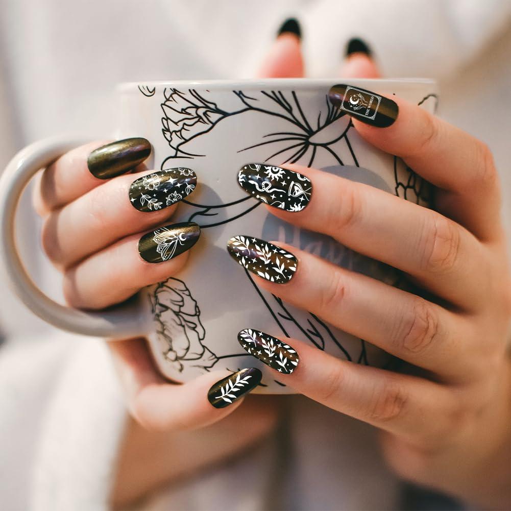 Placas de Estampado de Uñas PH PandaHall - 3 Piezas Fantasía