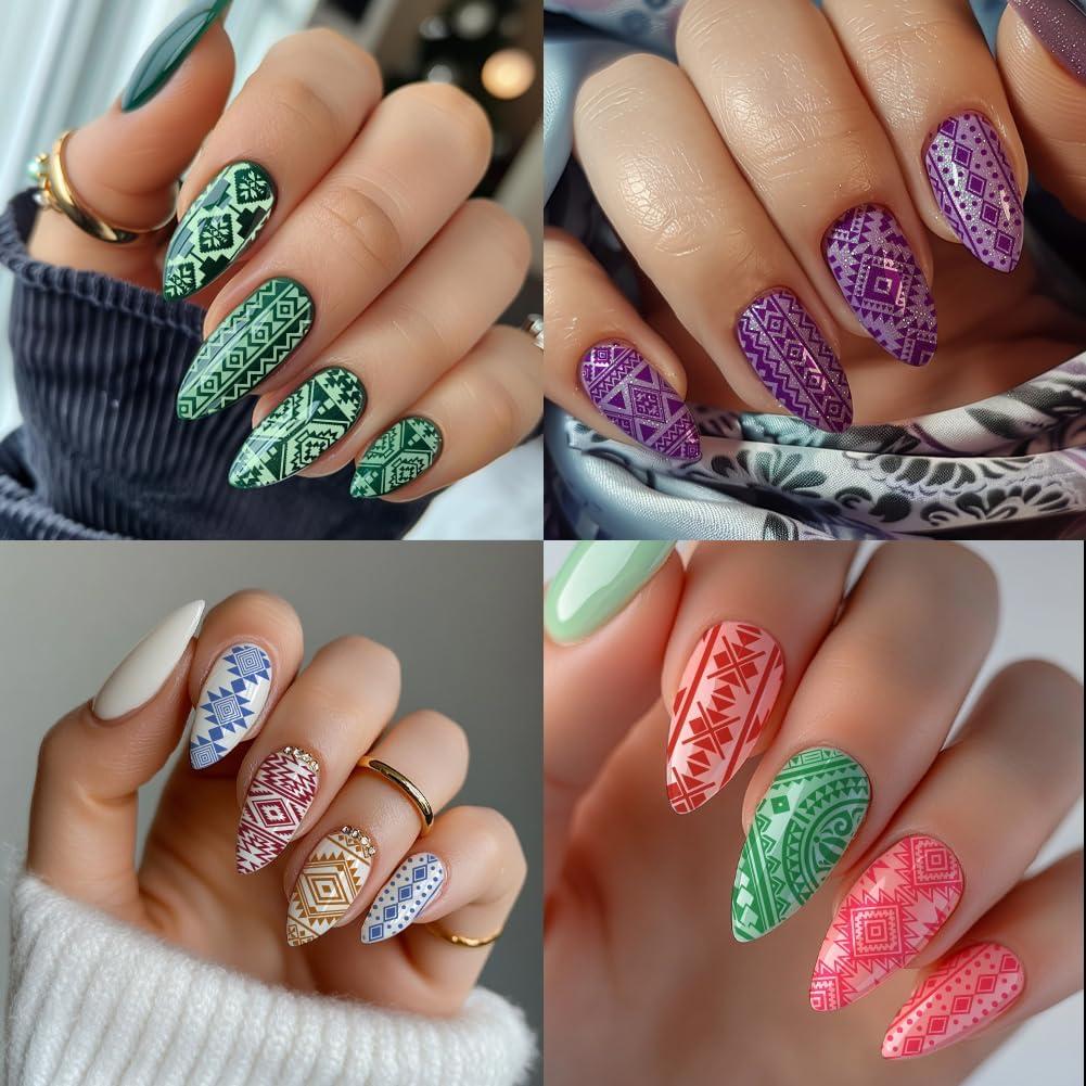 Placas de Estampado de Uñas PH PandaHall 3pcs 36 Patrones