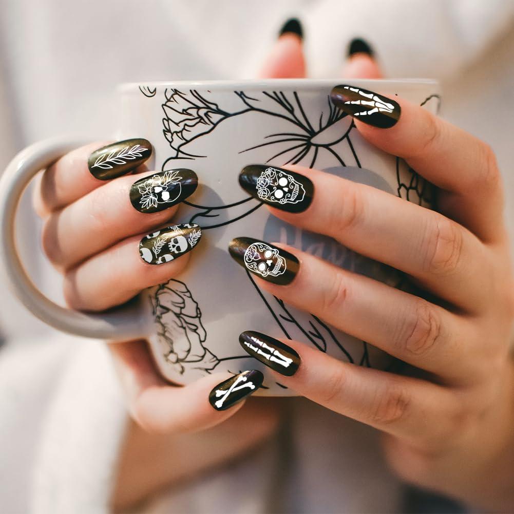 Estampador de Uñas PH PandaHall 3 Placas Calavera 58 Patrones