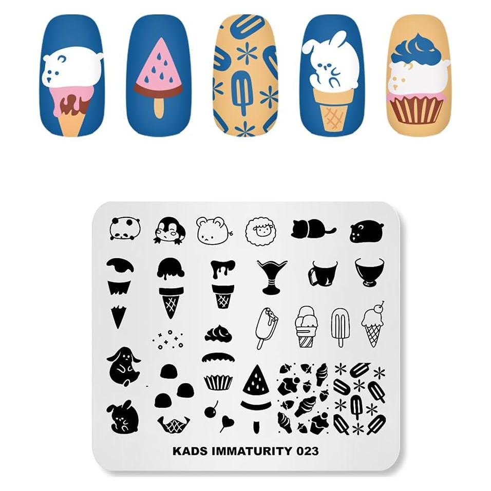 Plantilla de Estampado de Uñas NAILART IM023 Acero Inoxidable