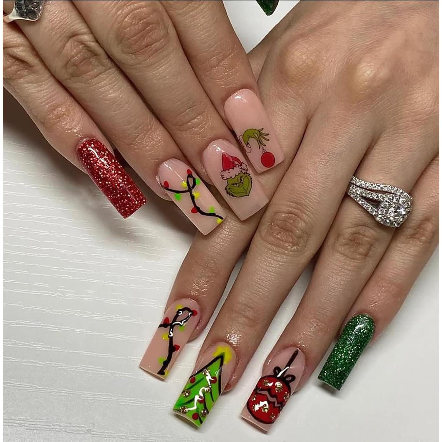 Kit de Estampado de Uñas de Navidad AXELS - Placa 12x4 cm