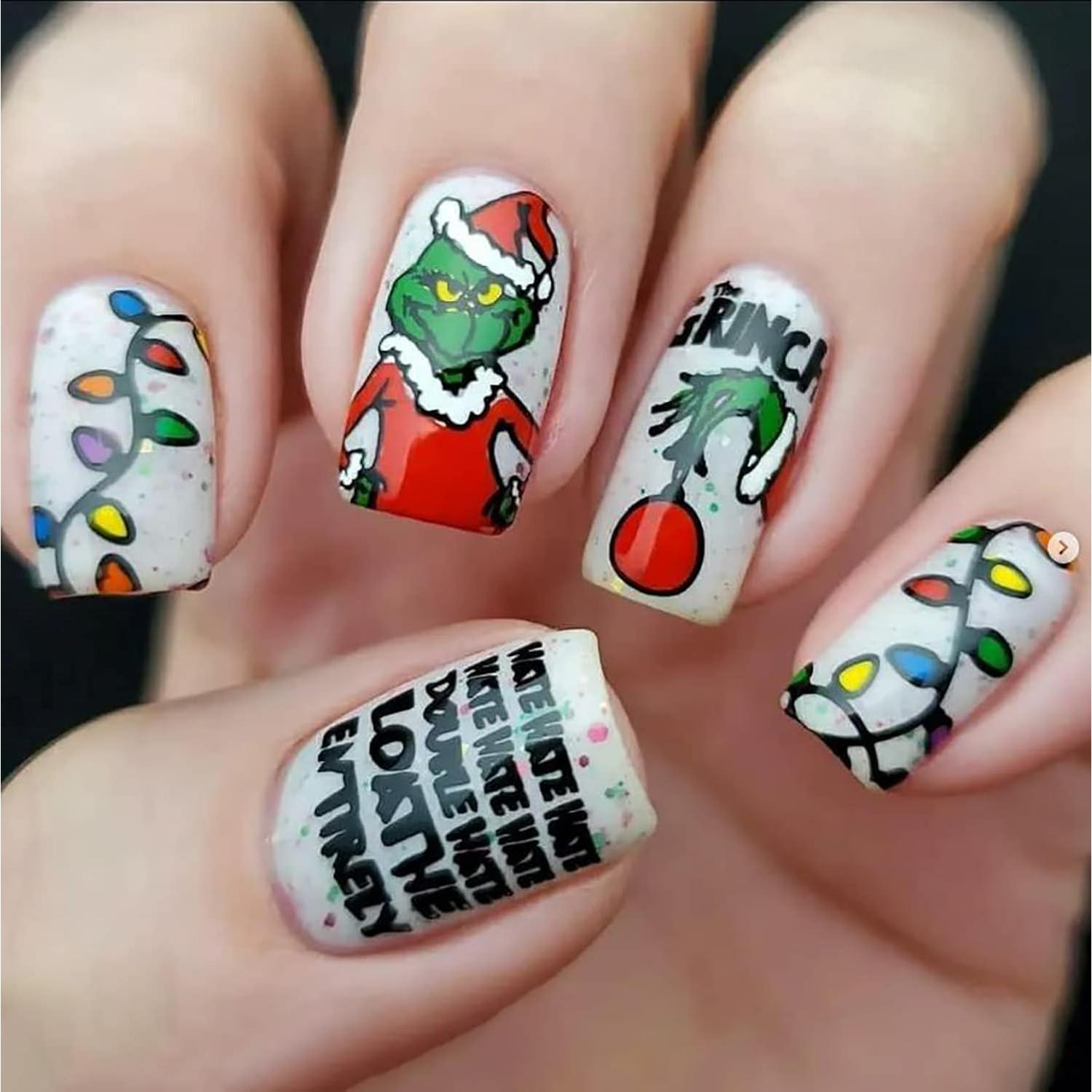 Kit de Estampado de Uñas de Navidad AXELS - Placa 12x4 cm