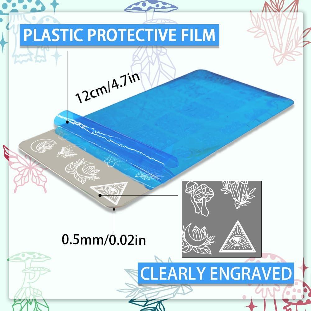 Placas de Estampado de Uñas PH PandaHall 3pcs 78 Patrones