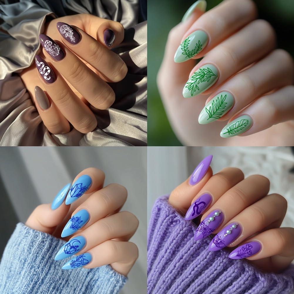 Placas de Estampado de Uñas PH PandaHall 3pcs 78 Patrones