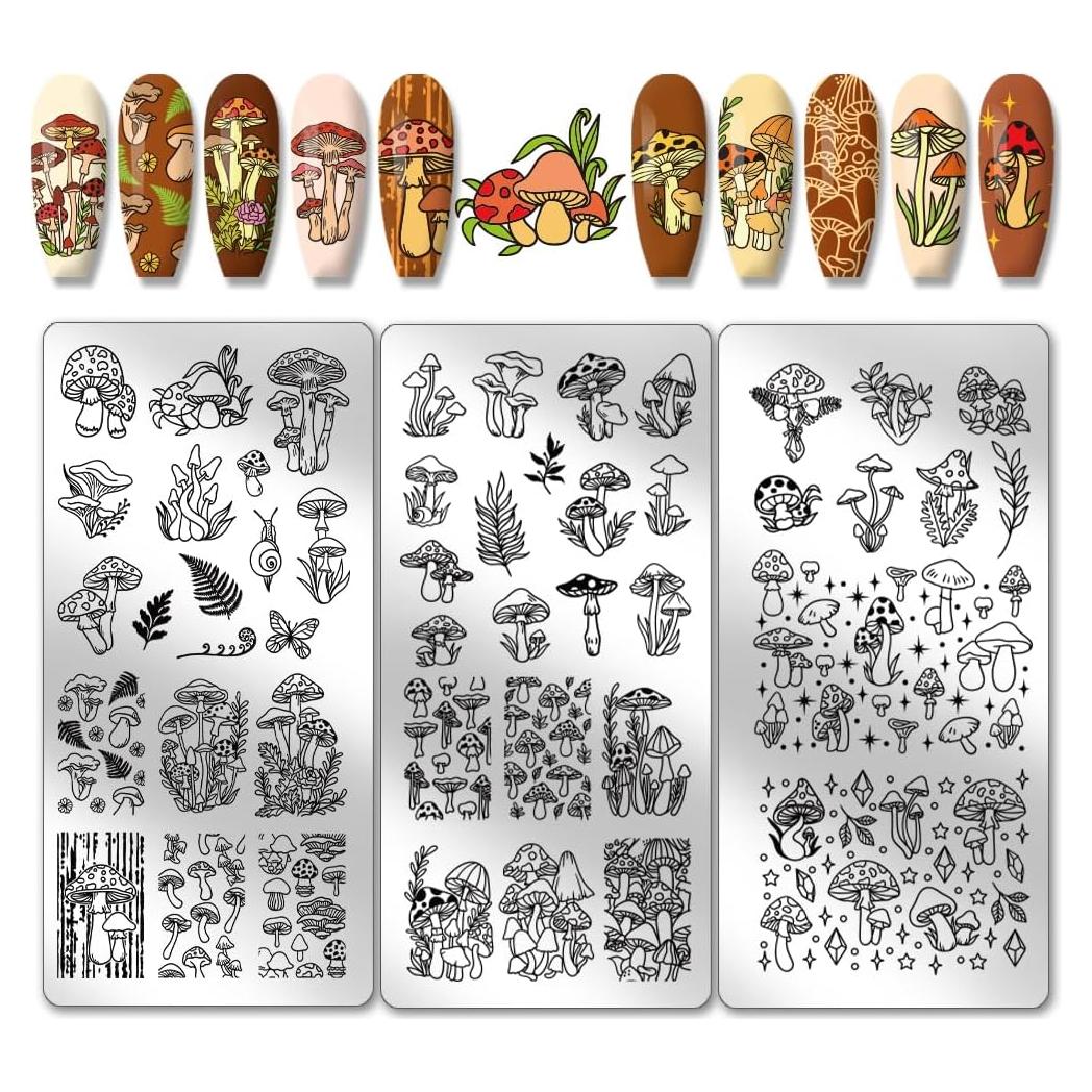 Plantillas de Arte de Uñas PH PandaHall 3 Piezas 46 Patrones