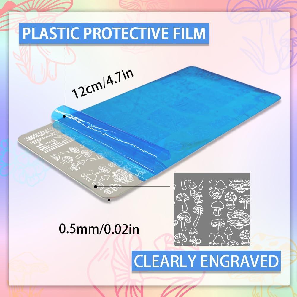 Plantillas de Arte de Uñas PH PandaHall 3 Piezas 46 Patrones