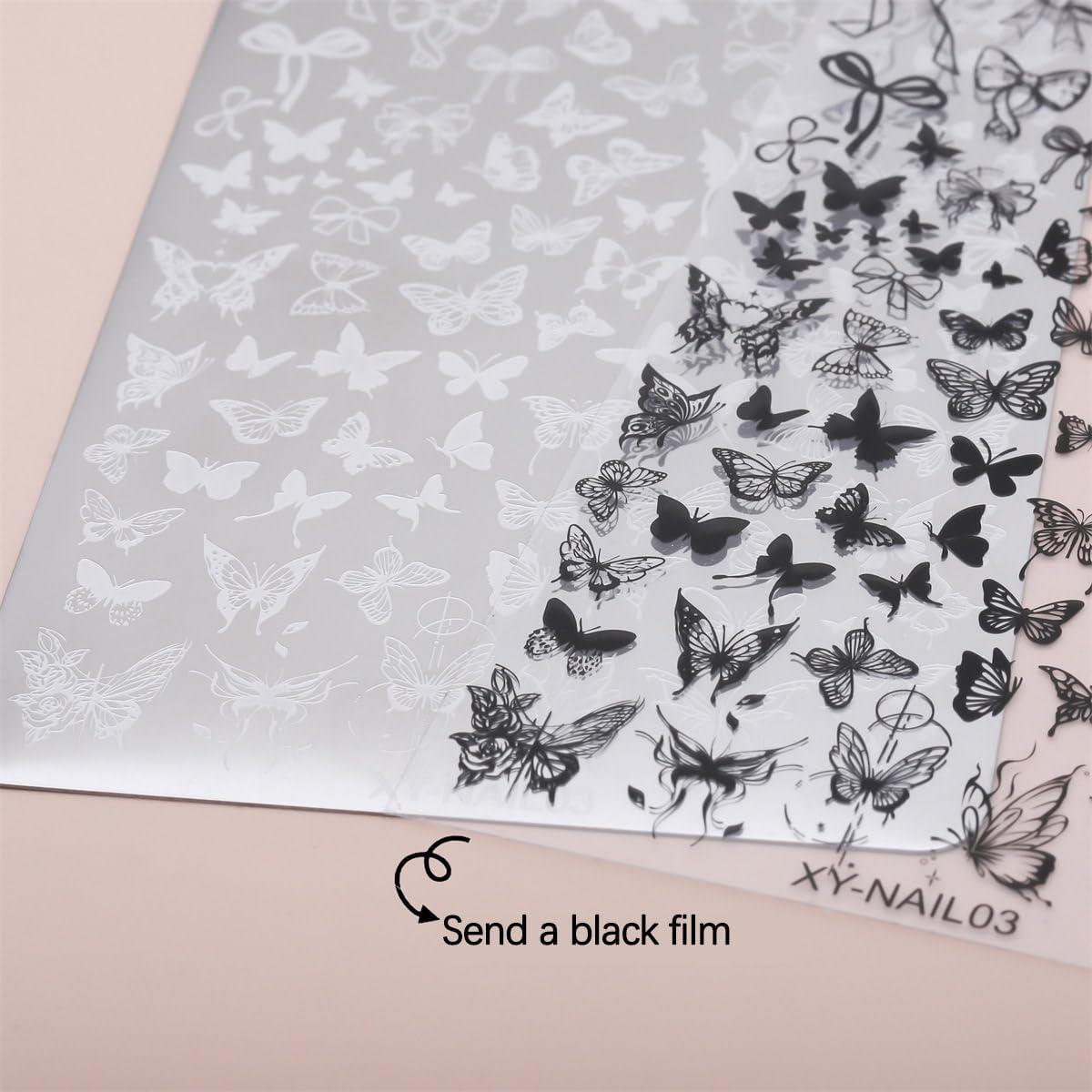 Placa de Estampado de Uñas Mariposa BQZQPAMZ 5 Piezas