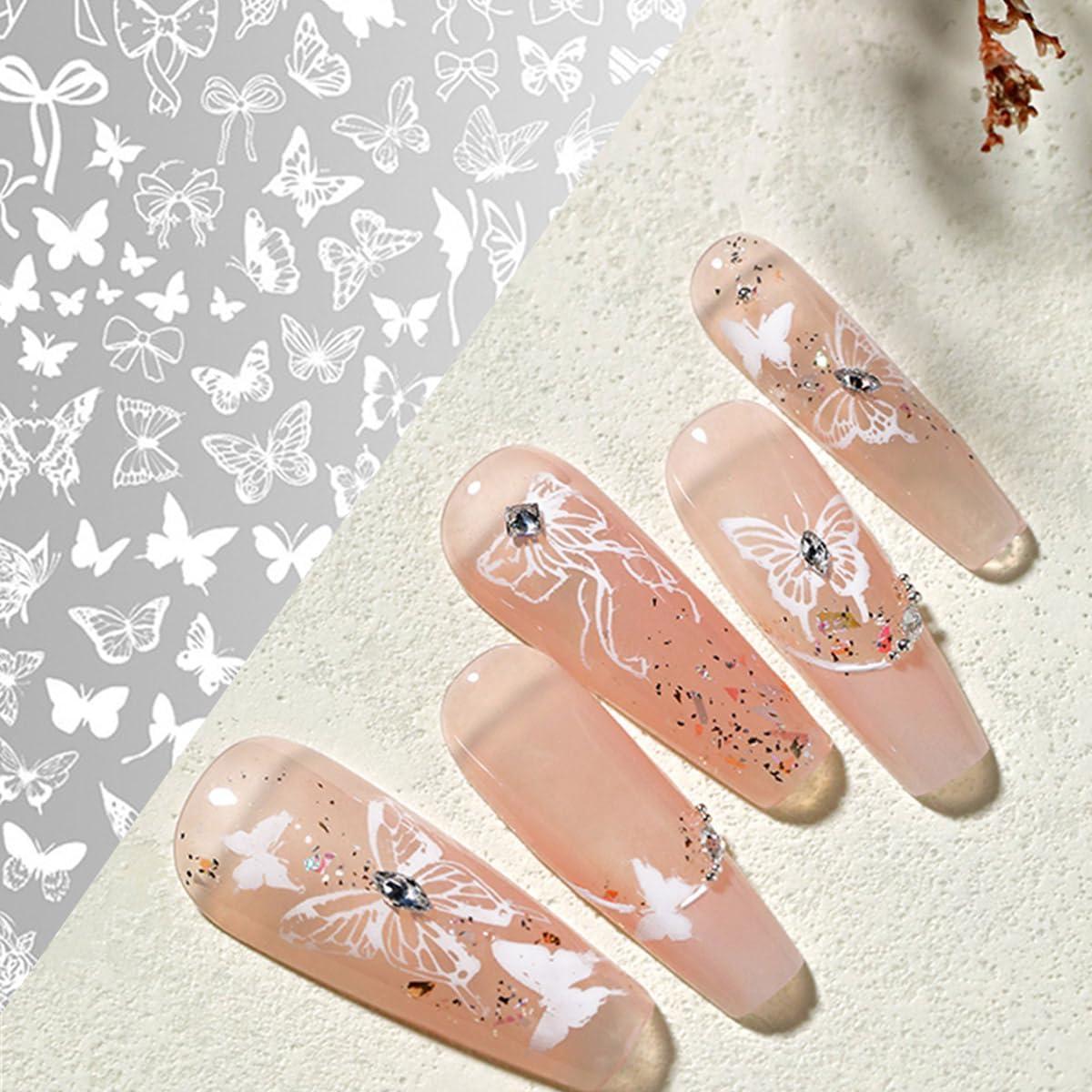 Placa de Estampado de Uñas Mariposa BQZQPAMZ 5 Piezas