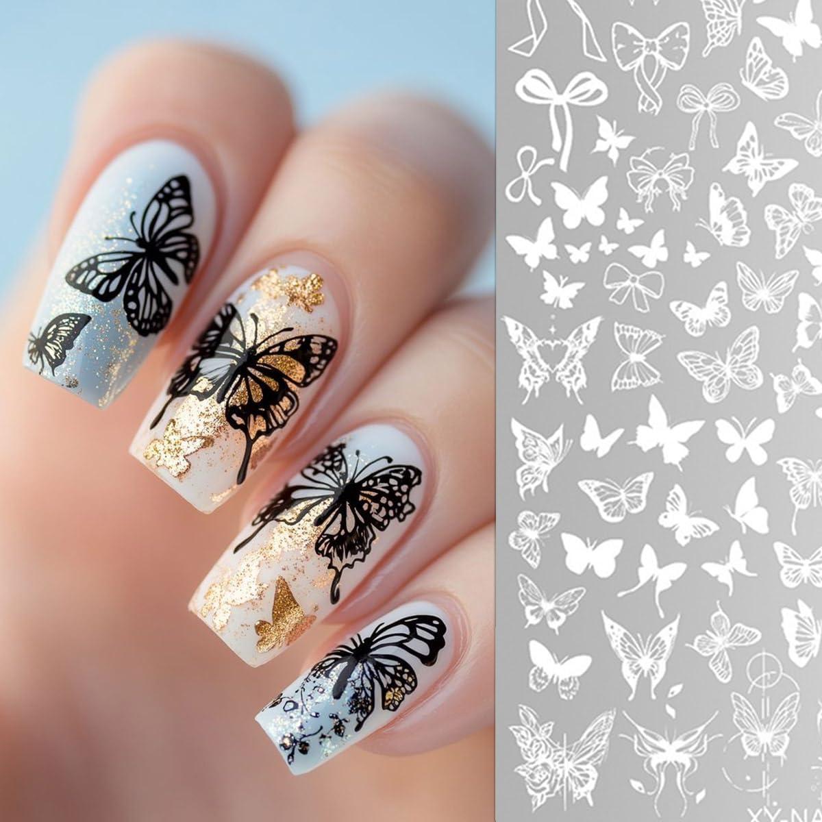 Placa de Estampado de Uñas Mariposa BQZQPAMZ 5 Piezas