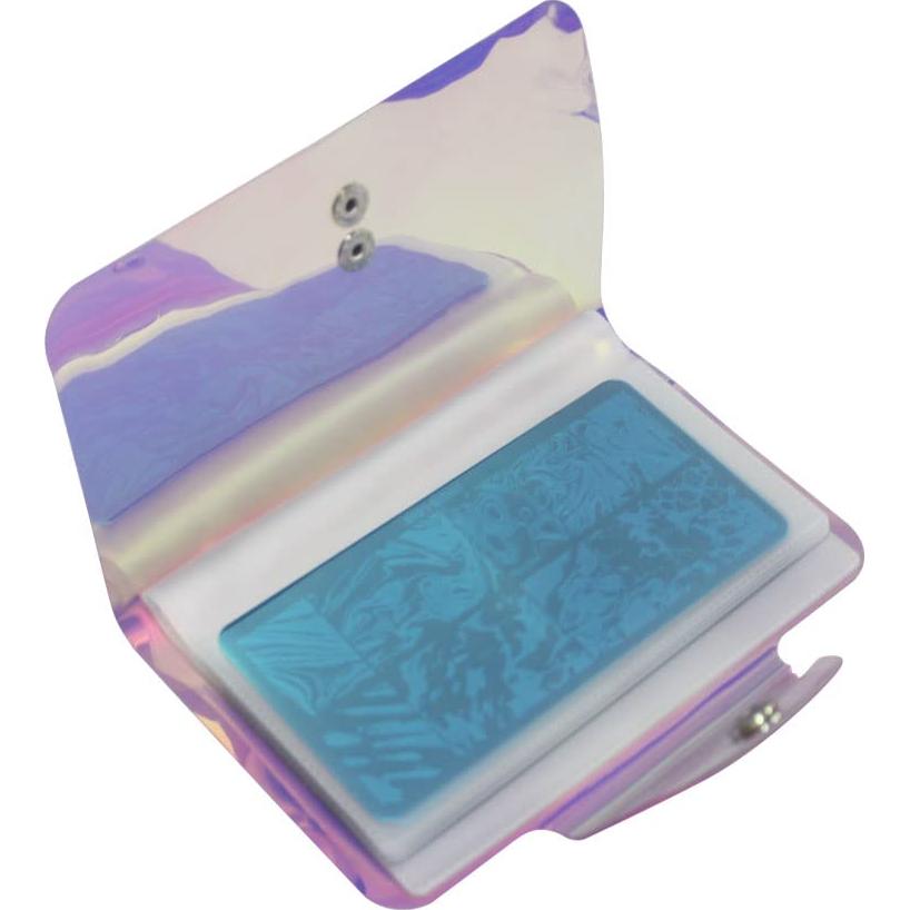 Organizador de Placas de Estampado VNC Rosa 20 Ranuras 6x12cm