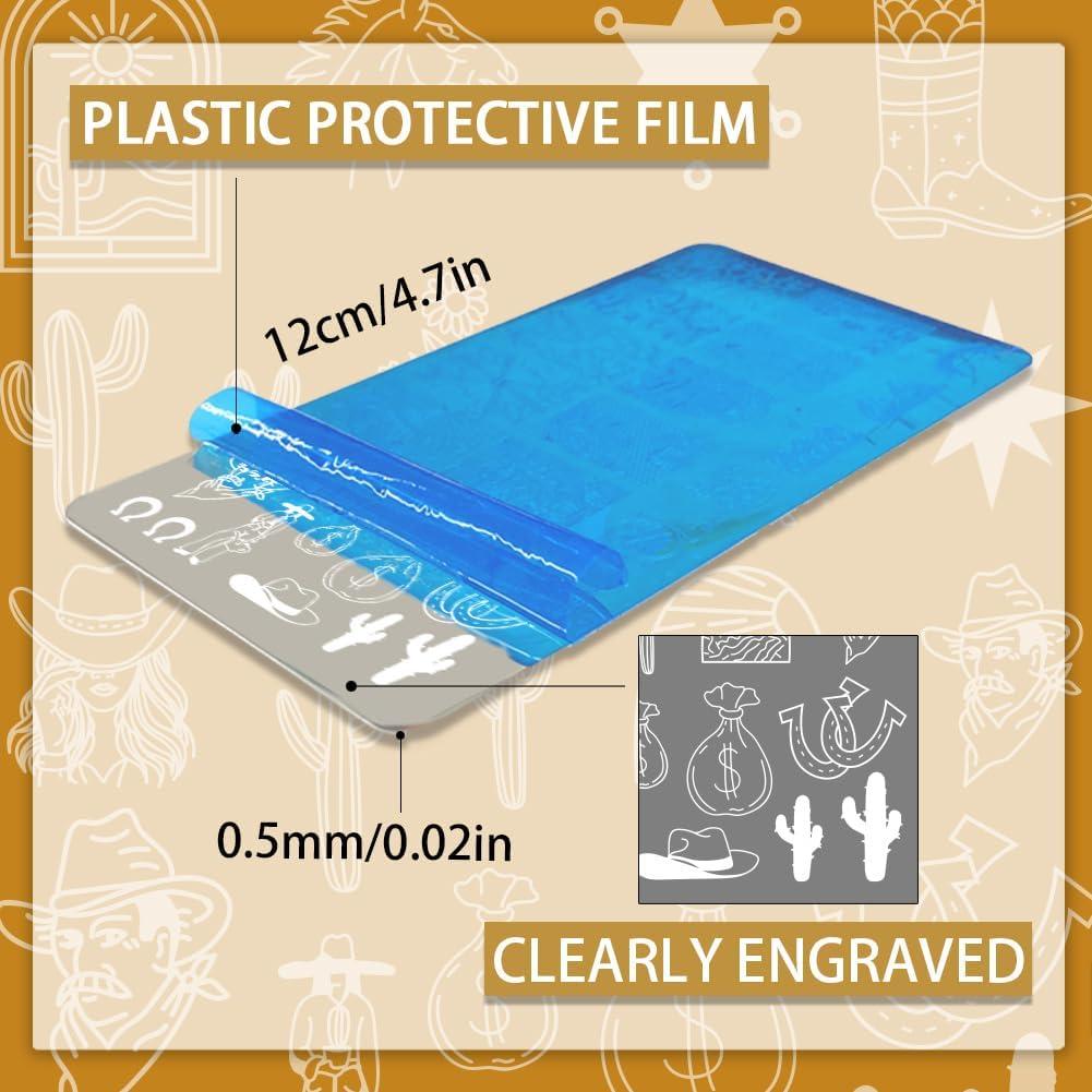 Kit de Placas de Estampado de Uñas PH PandaHall - 3 Piezas 88 Patrones