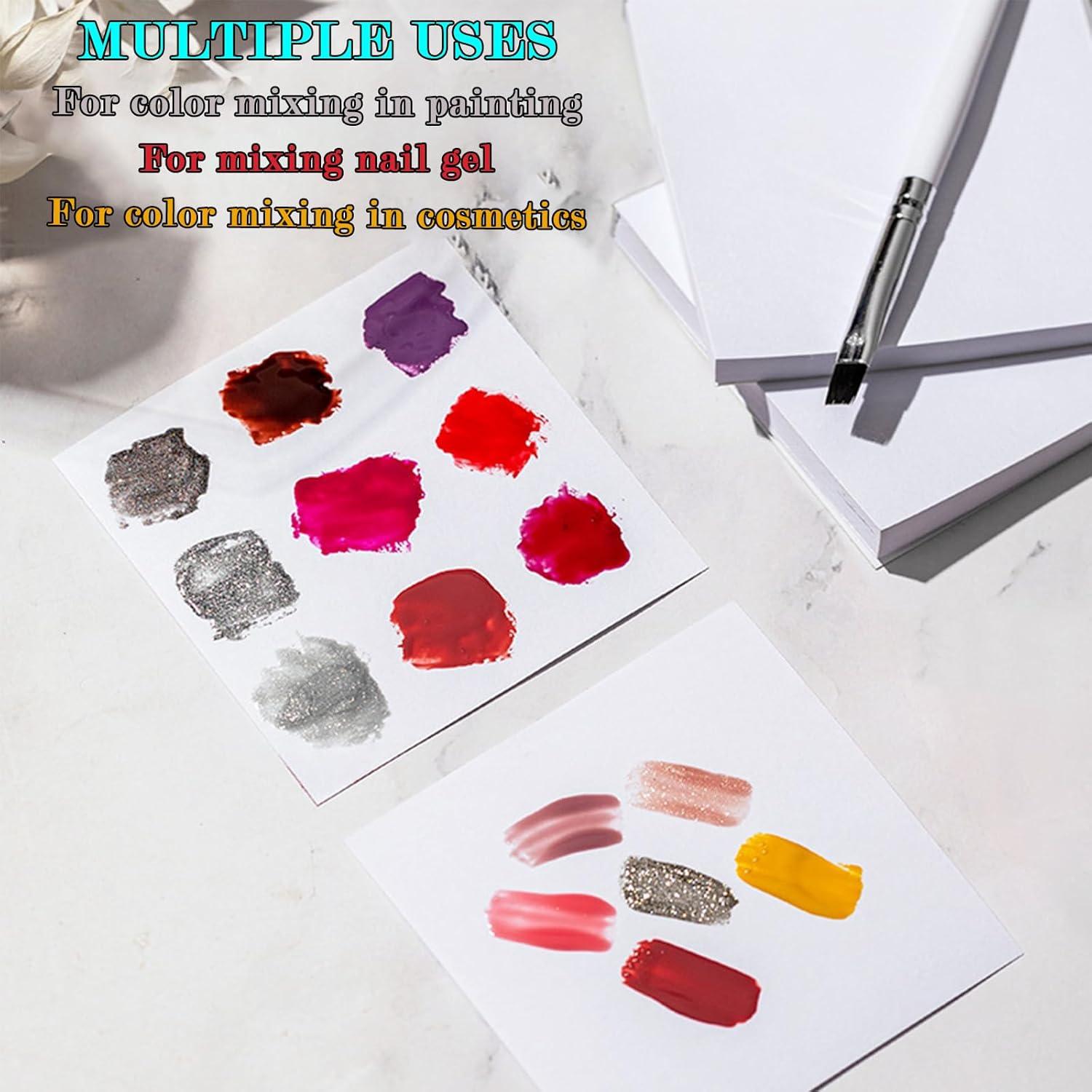 Paleta de Esmalte de Uñas Desechable Snmzlc 100 Piezas 75x75mm