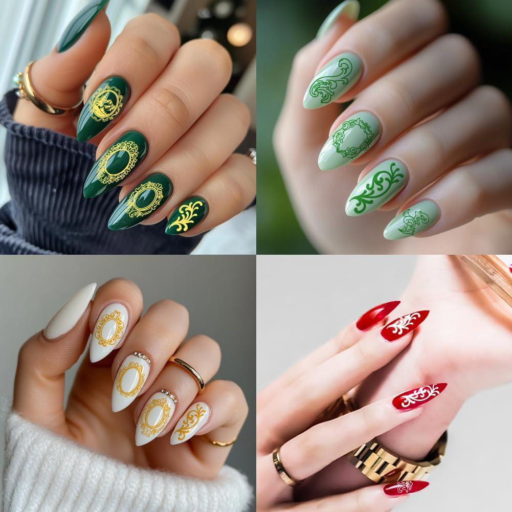 Kit de Plantillas de Estampado de Uñas PH PandaHall - 3 Piezas