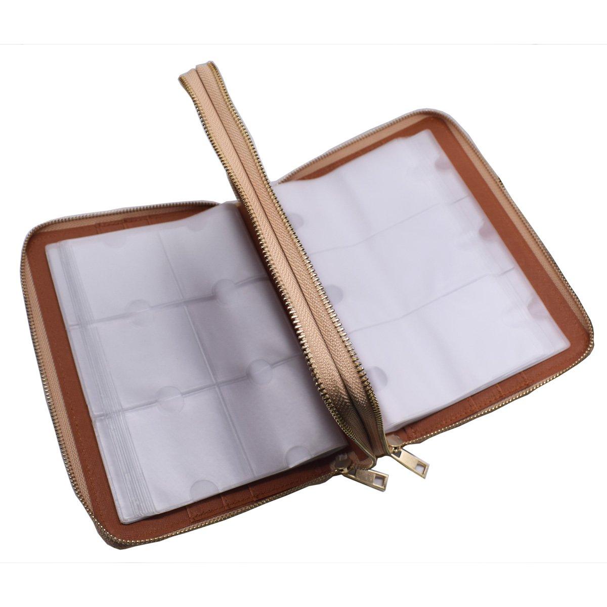 Estuche Organizador de Placas de Uñas Mezerdoo 216 Ranuras