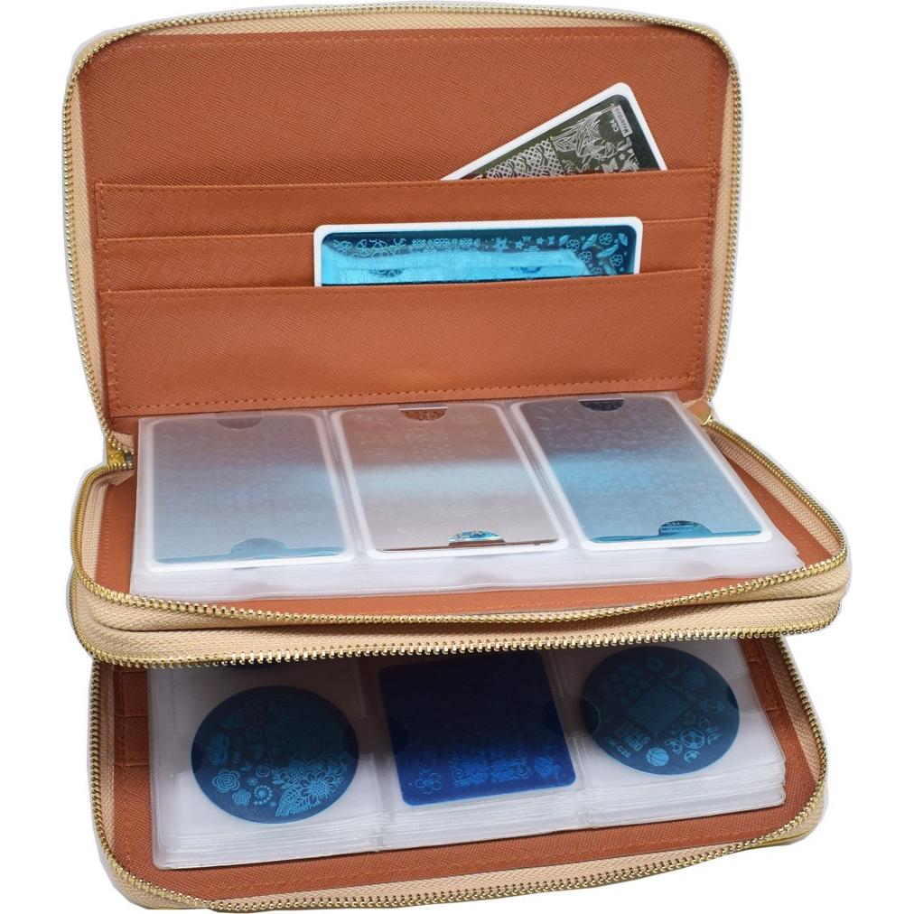 Estuche Organizador de Placas de Uñas Mezerdoo 216 Ranuras