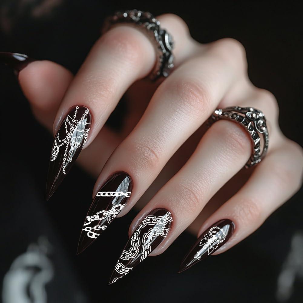 Plantillas de Arte de Uñas PH PandaHall 3pcs Acero Inoxidable