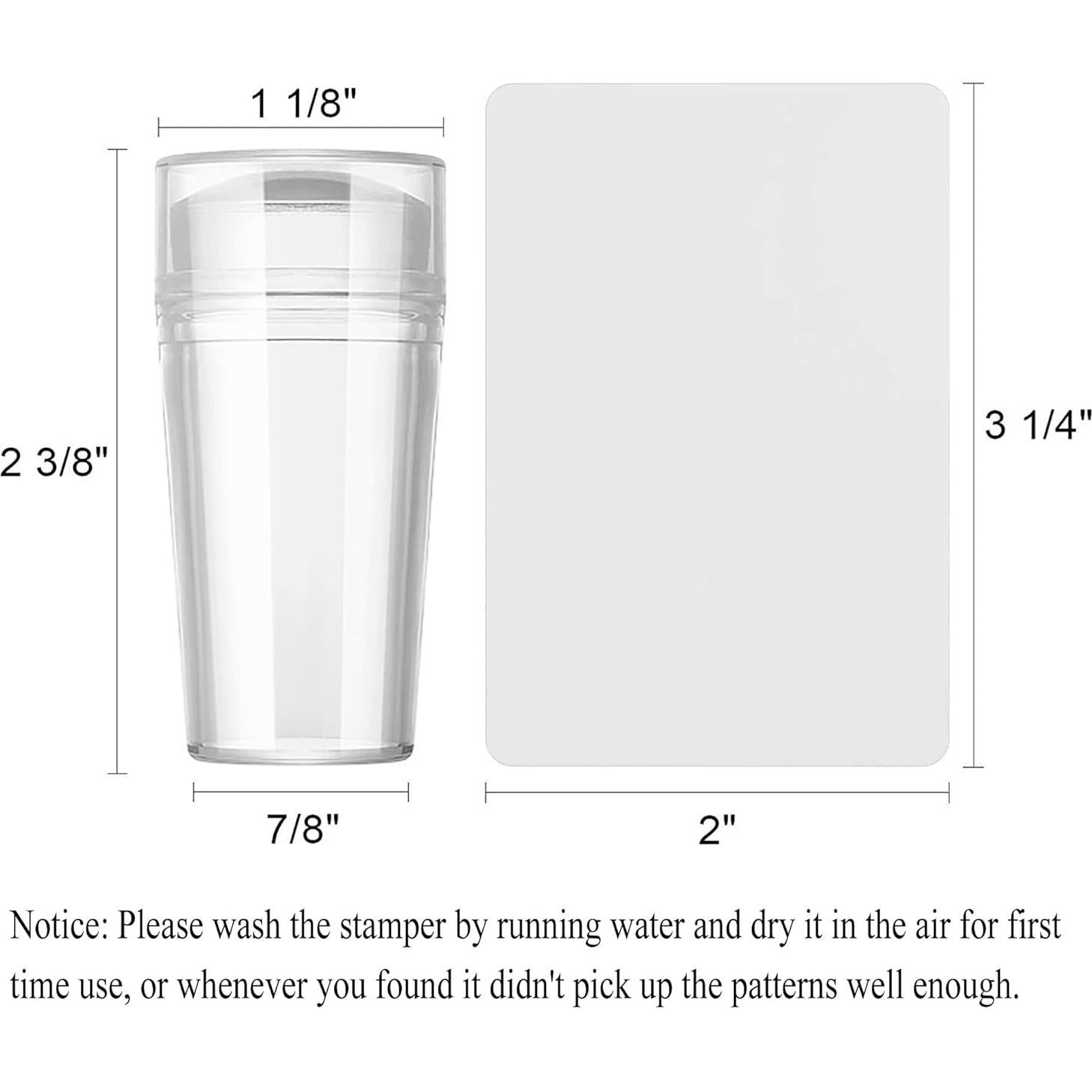 Kit de Estampado de Uñas AddFavor 6 Piezas con Estampador