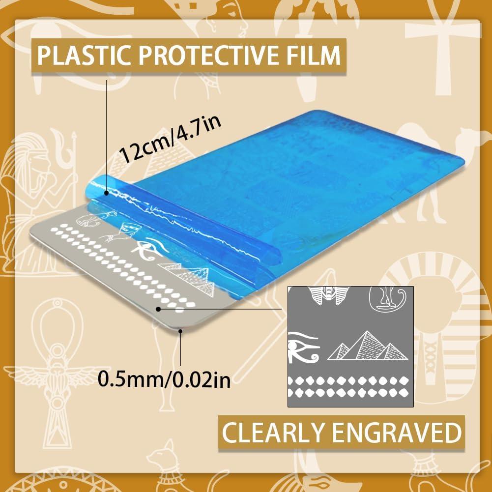 Placas de Estampado de Uñas Egipcias PH PandaHall - 5 Piezas