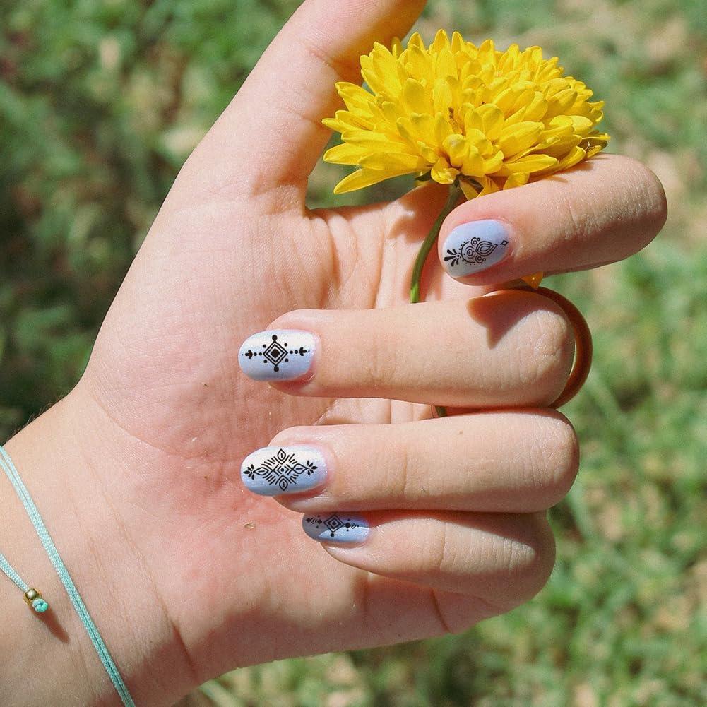 Plantillas de Estampado de Uñas Bohemias PH PandaHall 3 Piezas