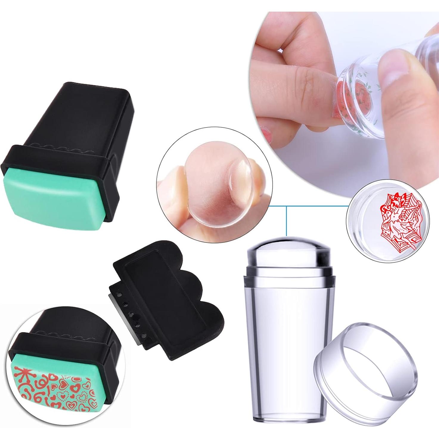 Kit de Estampado de Uñas Biutee - 13 Placas + 2 Estampadores